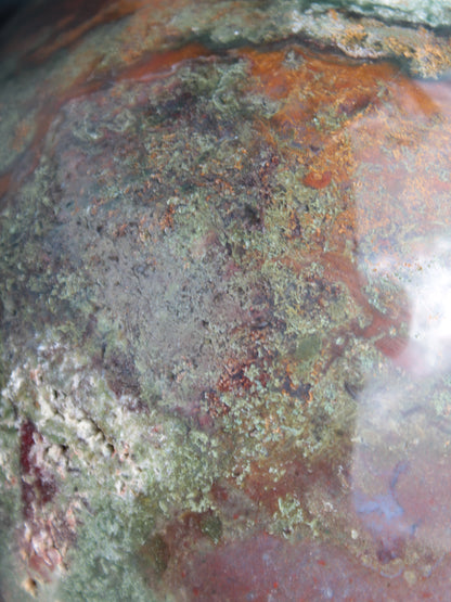 Moss Agate Ocean Jasper sphere 9480g Rocks and Things