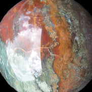 Moss Agate Ocean Jasper sphere 9480g Rocks and Things