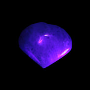 Jasper heart in UV light