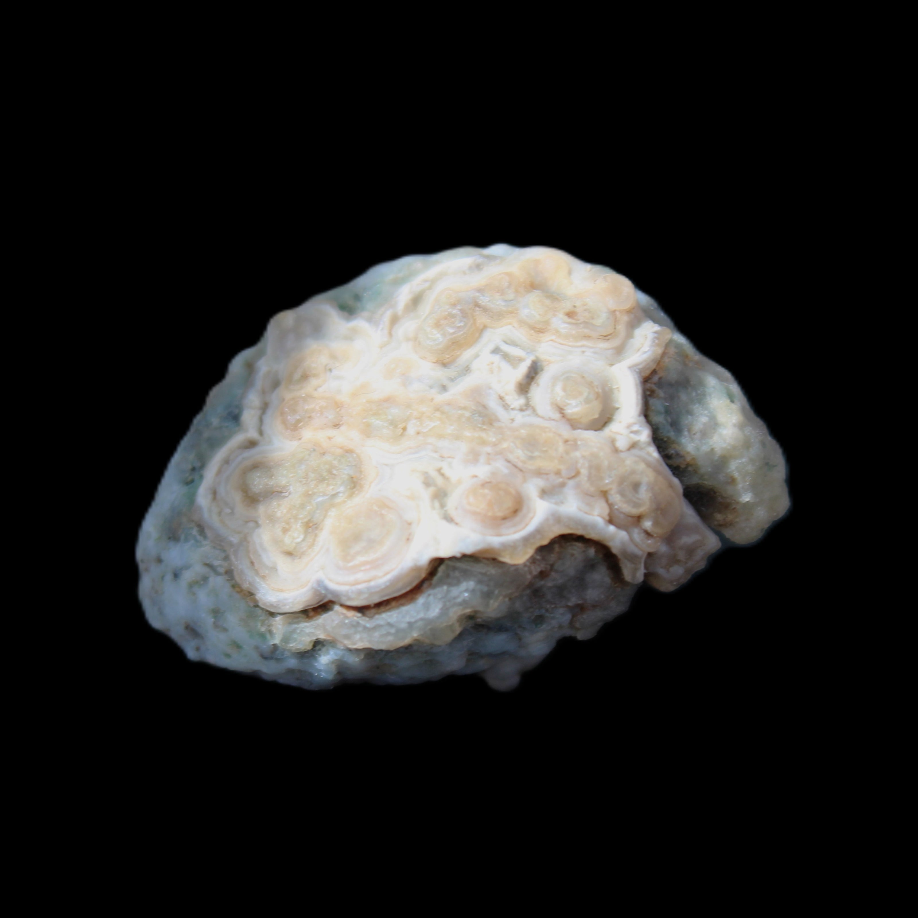 Gobi Agate Eyes specimen from Mongolia 42.35*30mm 36.7g in sunlight - Rocks and Things Store