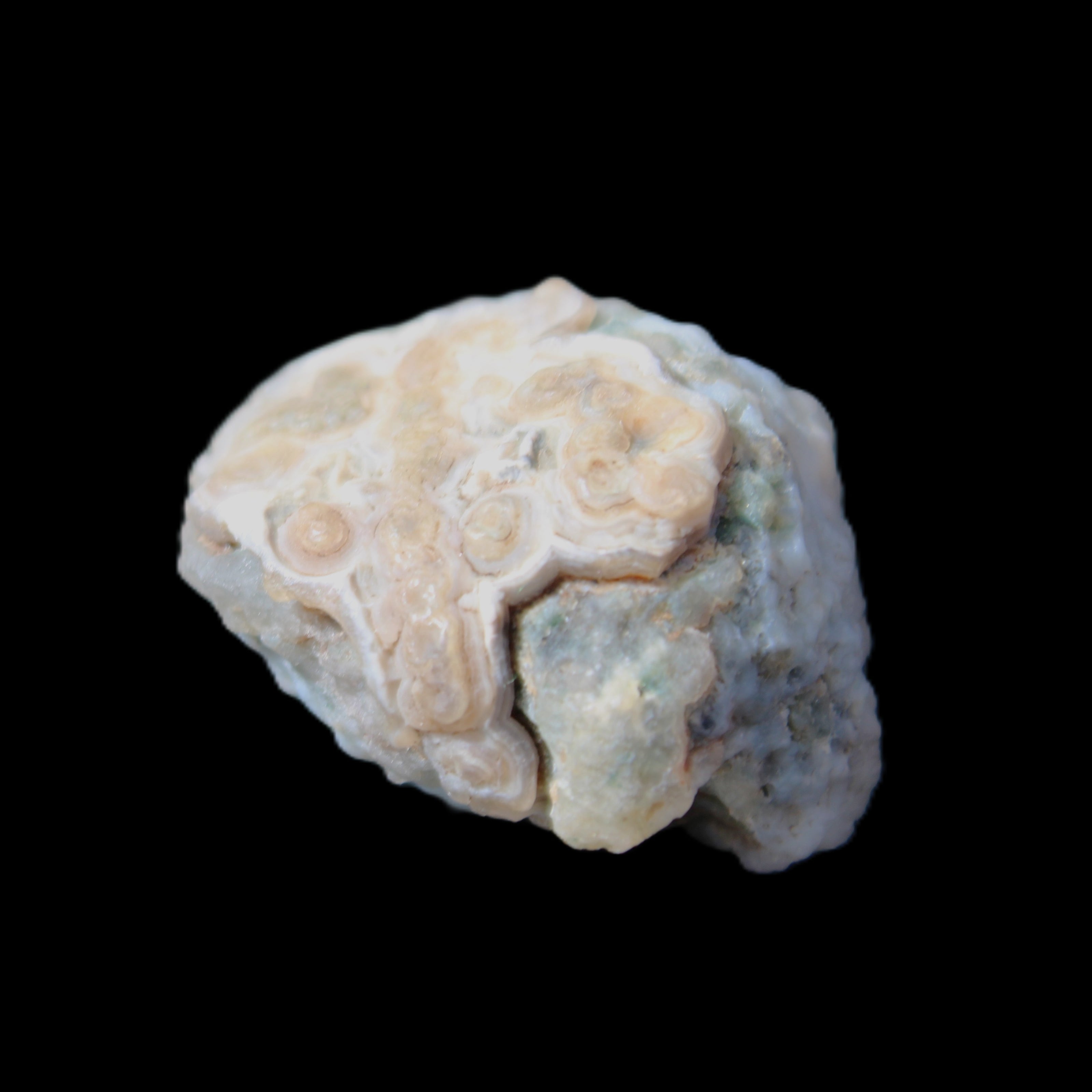 Gobi Agate Eyes specimen from Mongolia 42.35*30mm 36.7g in sunlight - Rocks and Things Store