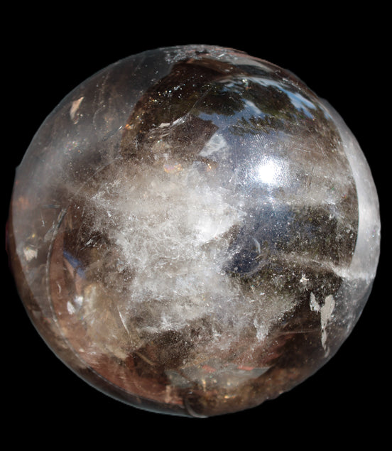 Awesome Black Smoky Quartz sphere 116mm 2180g Rocks and Things Store
