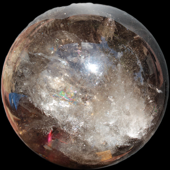 Awesome Black Smoky Quartz sphere 116mm 2180g Rocks and Things Store