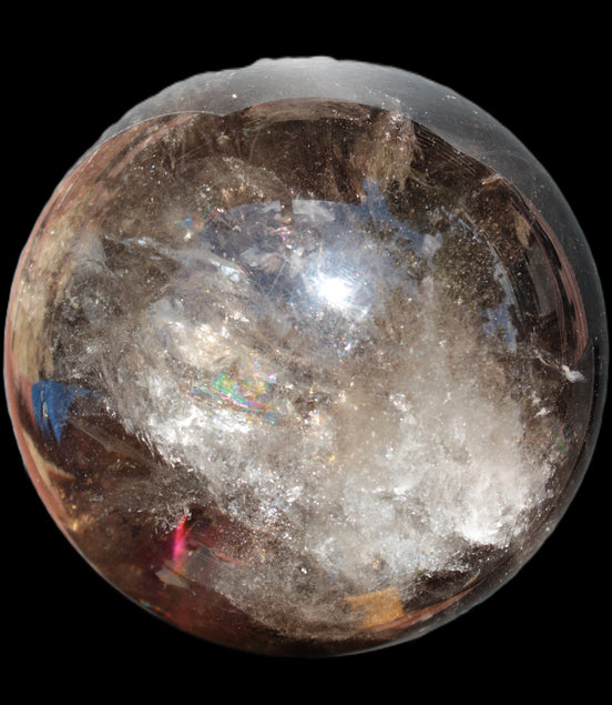 Awesome Black Smoky Quartz sphere 116mm 2180g Rocks and Things Store