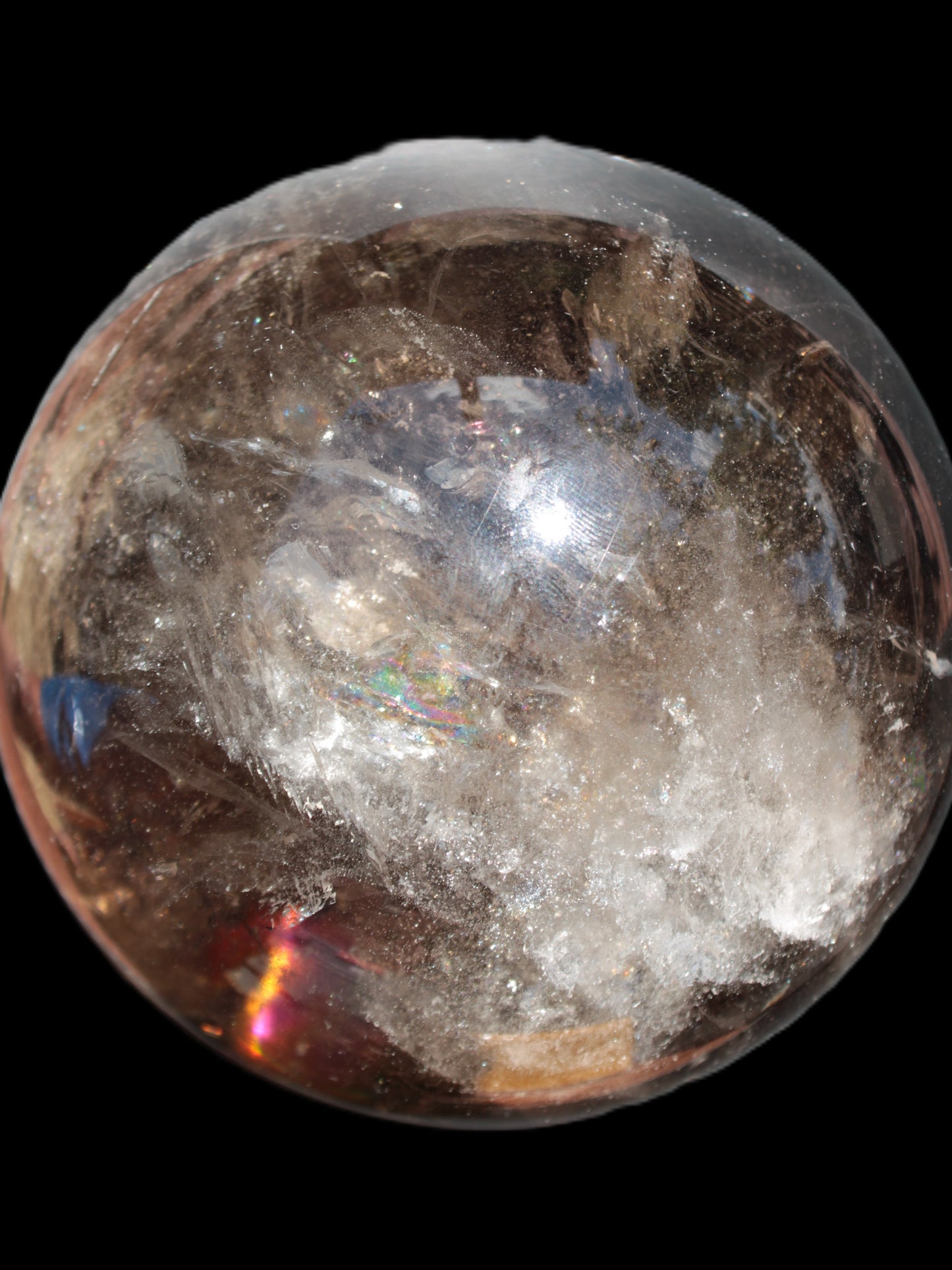 Awesome Black Smoky Quartz sphere 116mm 2180g Rocks and Things Store