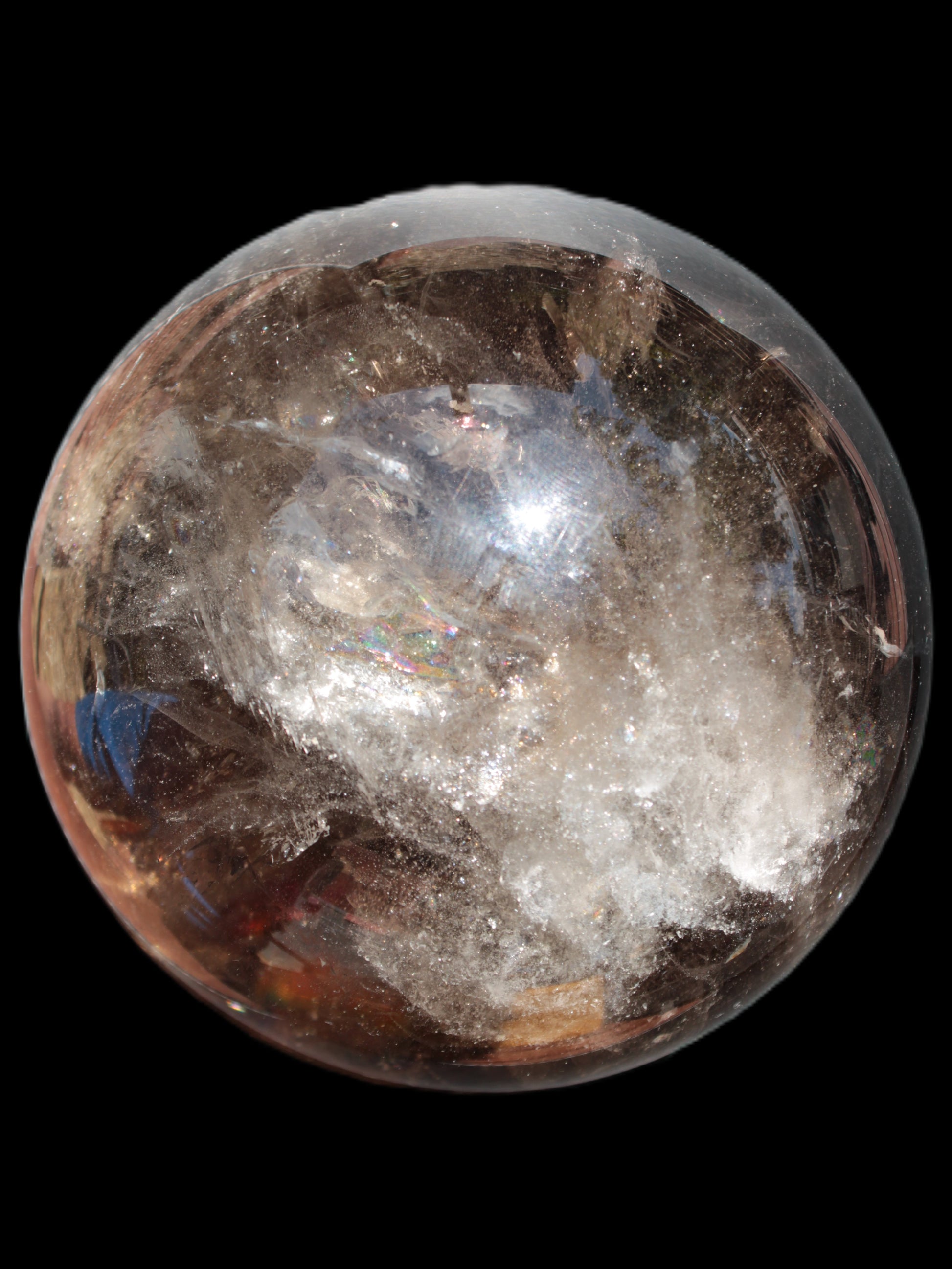 Awesome Black Smoky Quartz sphere 116mm 2180g Rocks and Things Store