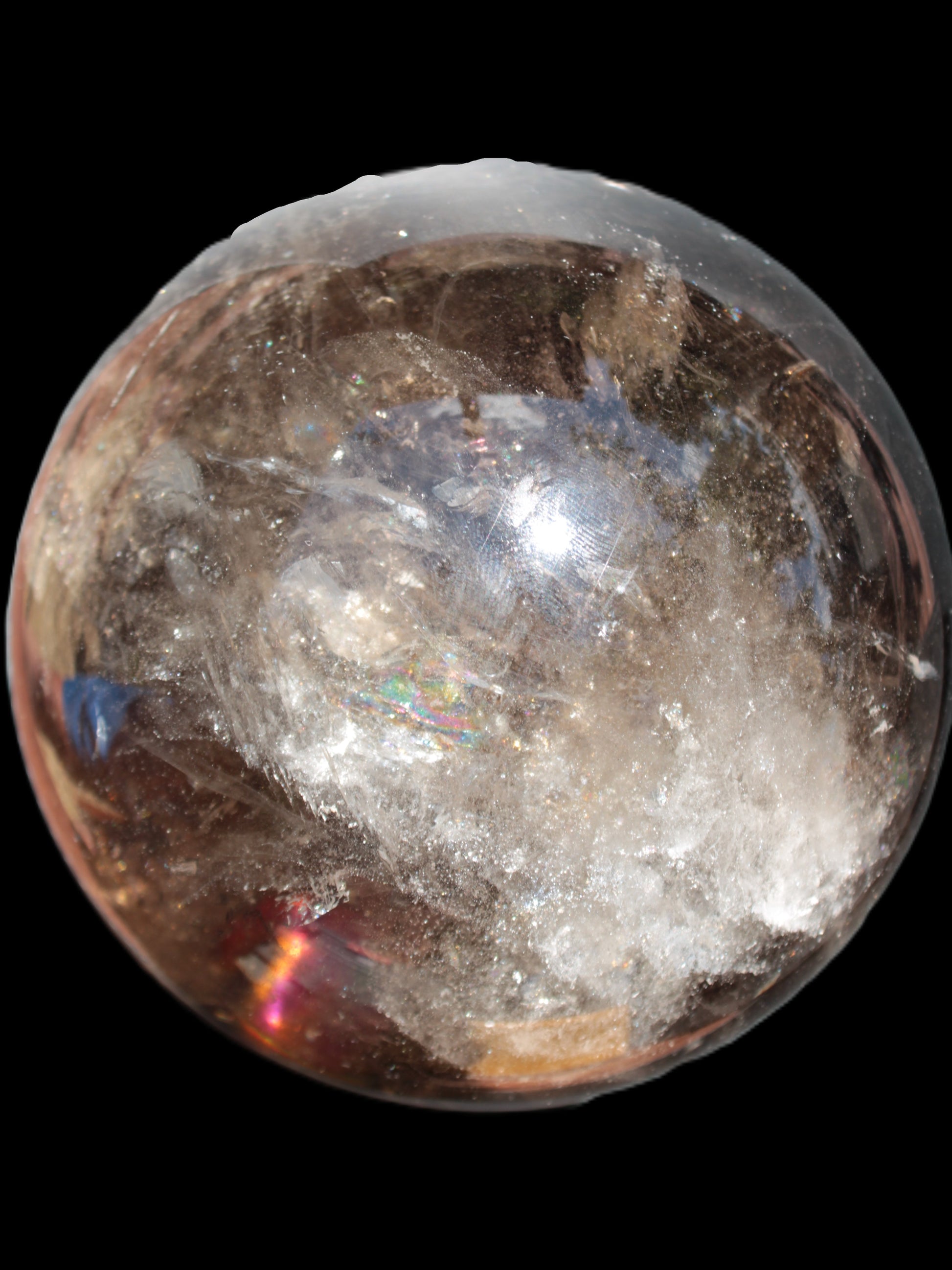 Awesome Black Smoky Quartz sphere 116mm 2180g Rocks and Things Store