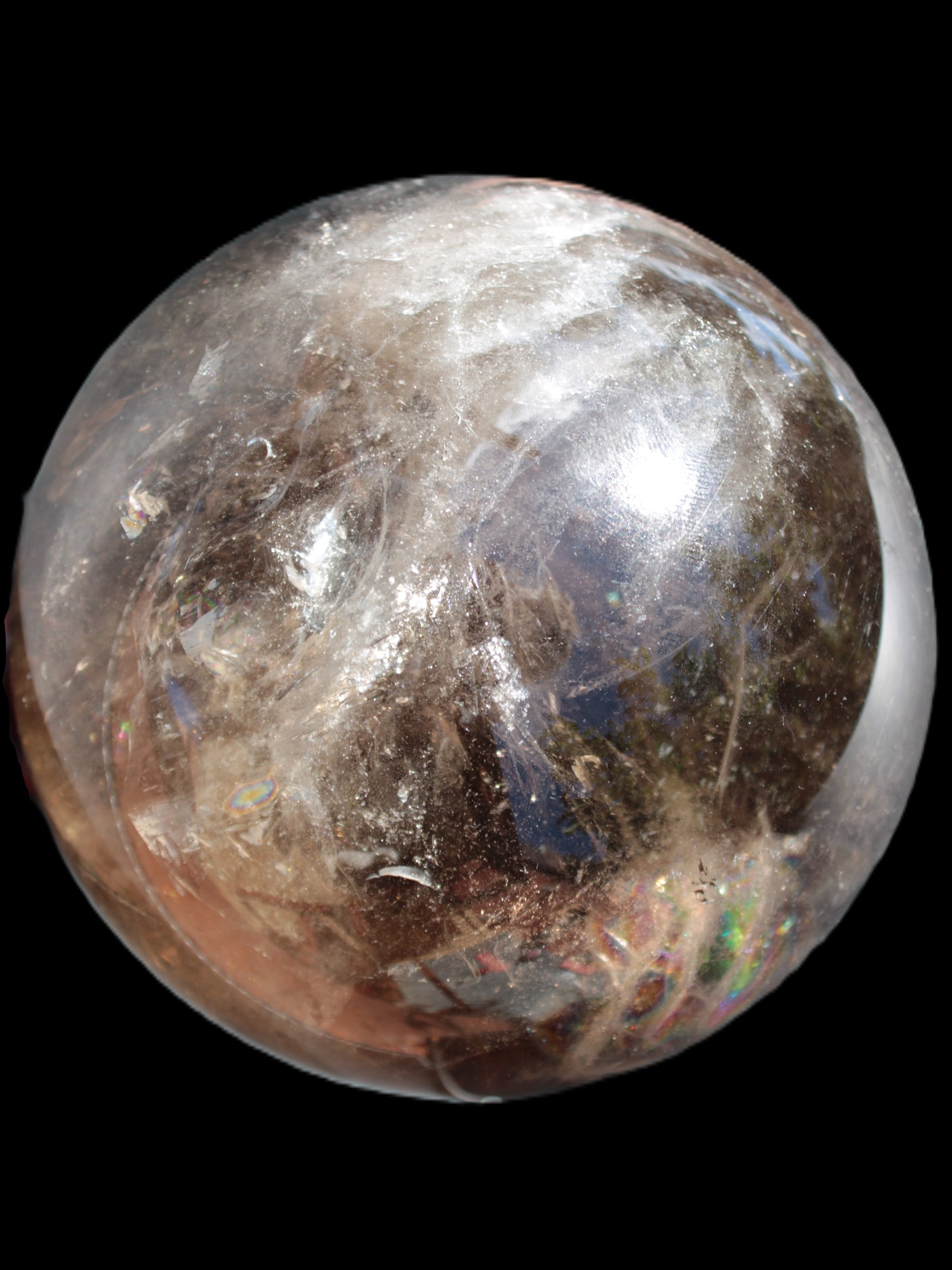 Awesome Black Smoky Quartz sphere 116mm 2180g Rocks and Things Store