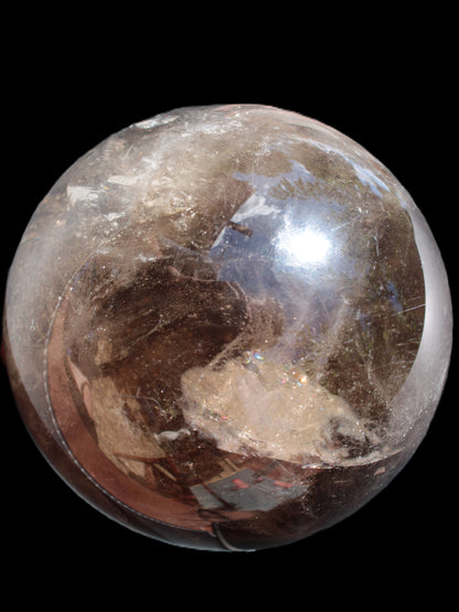 Awesome Black Smoky Quartz sphere 116mm 2180g Rocks and Things Store