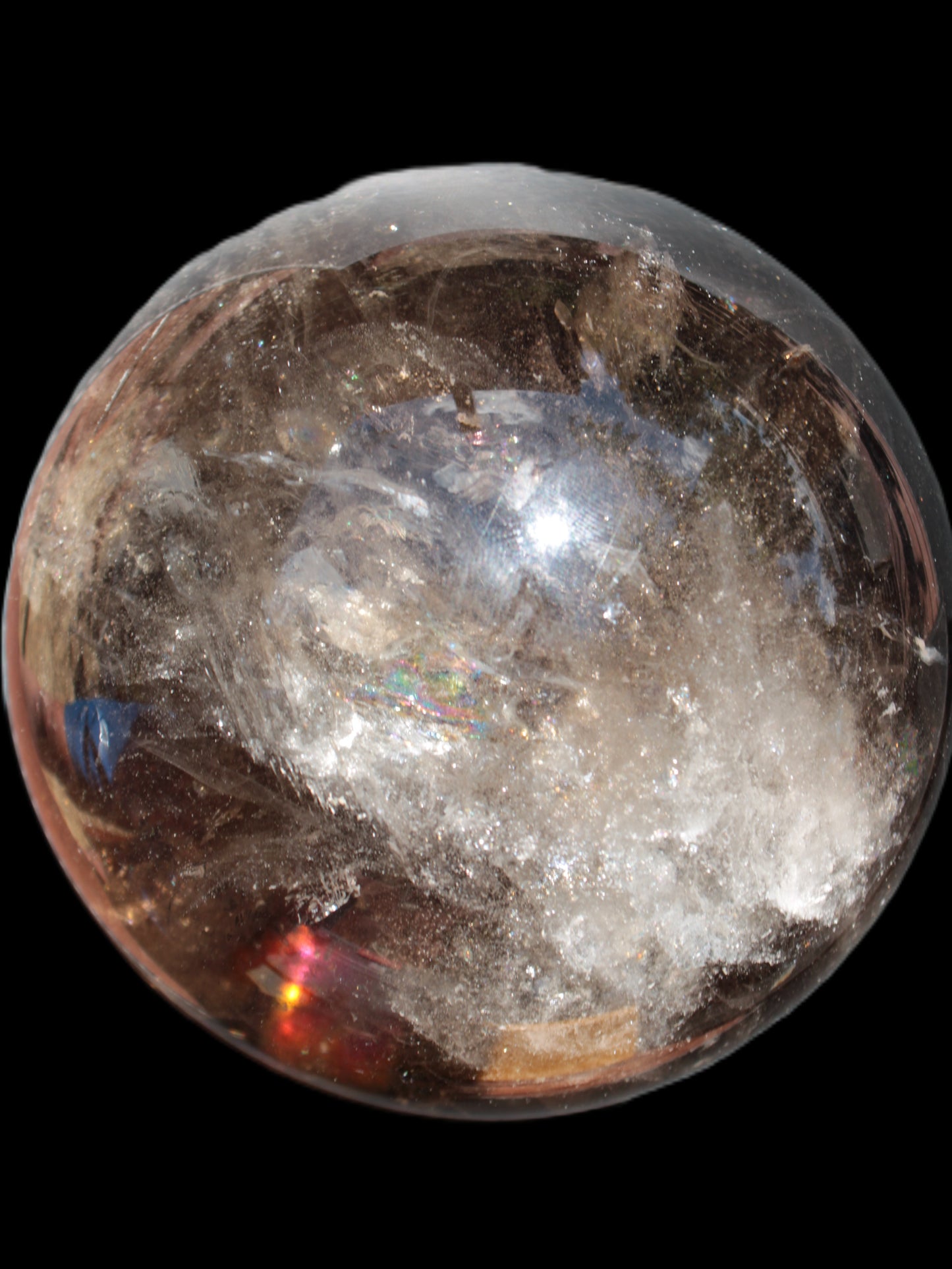 Awesome Black Smoky Quartz sphere 116mm 2180g Rocks and Things Store