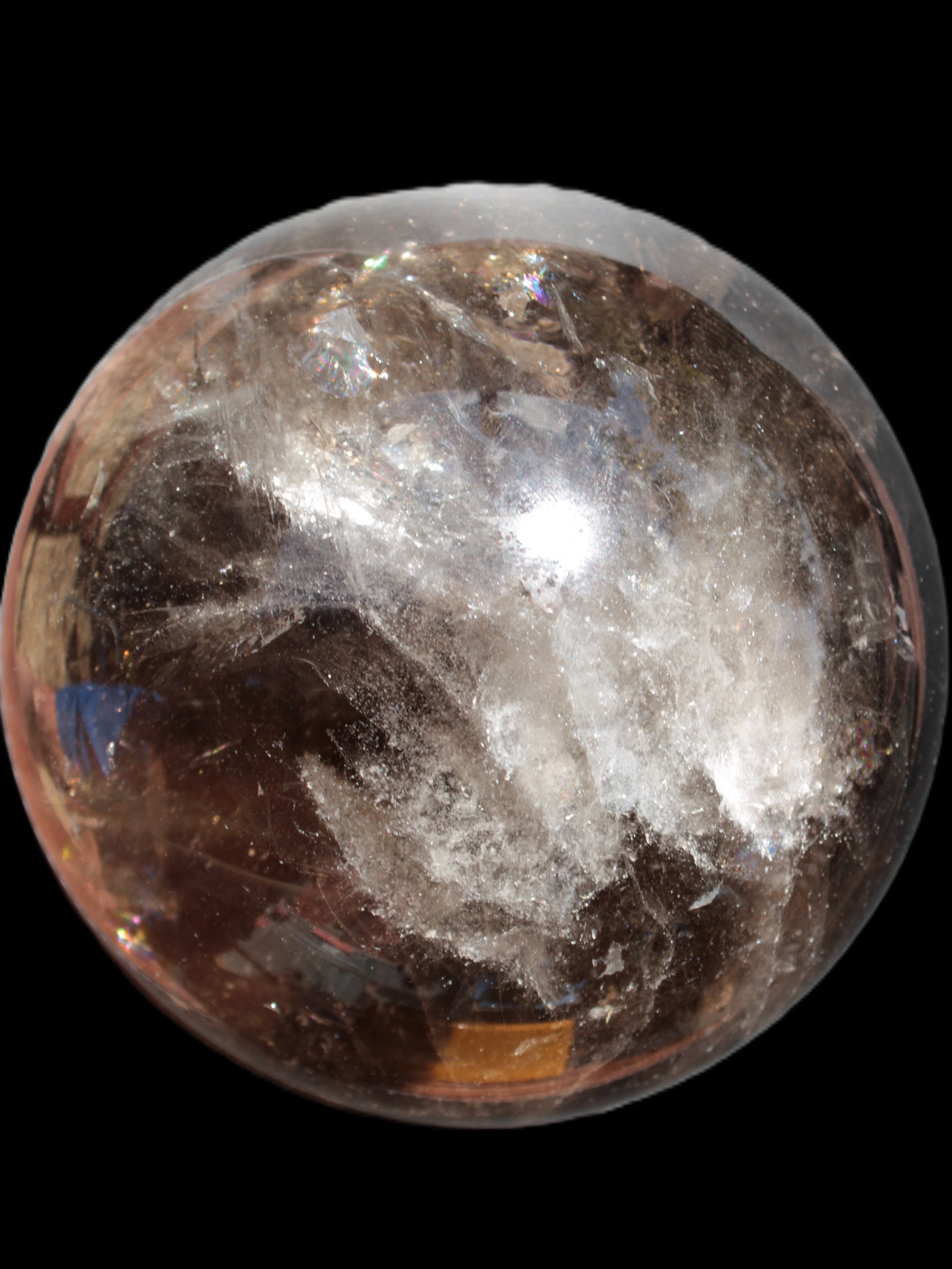 Awesome Black Smoky Quartz sphere 116mm 2180g Rocks and Things Store