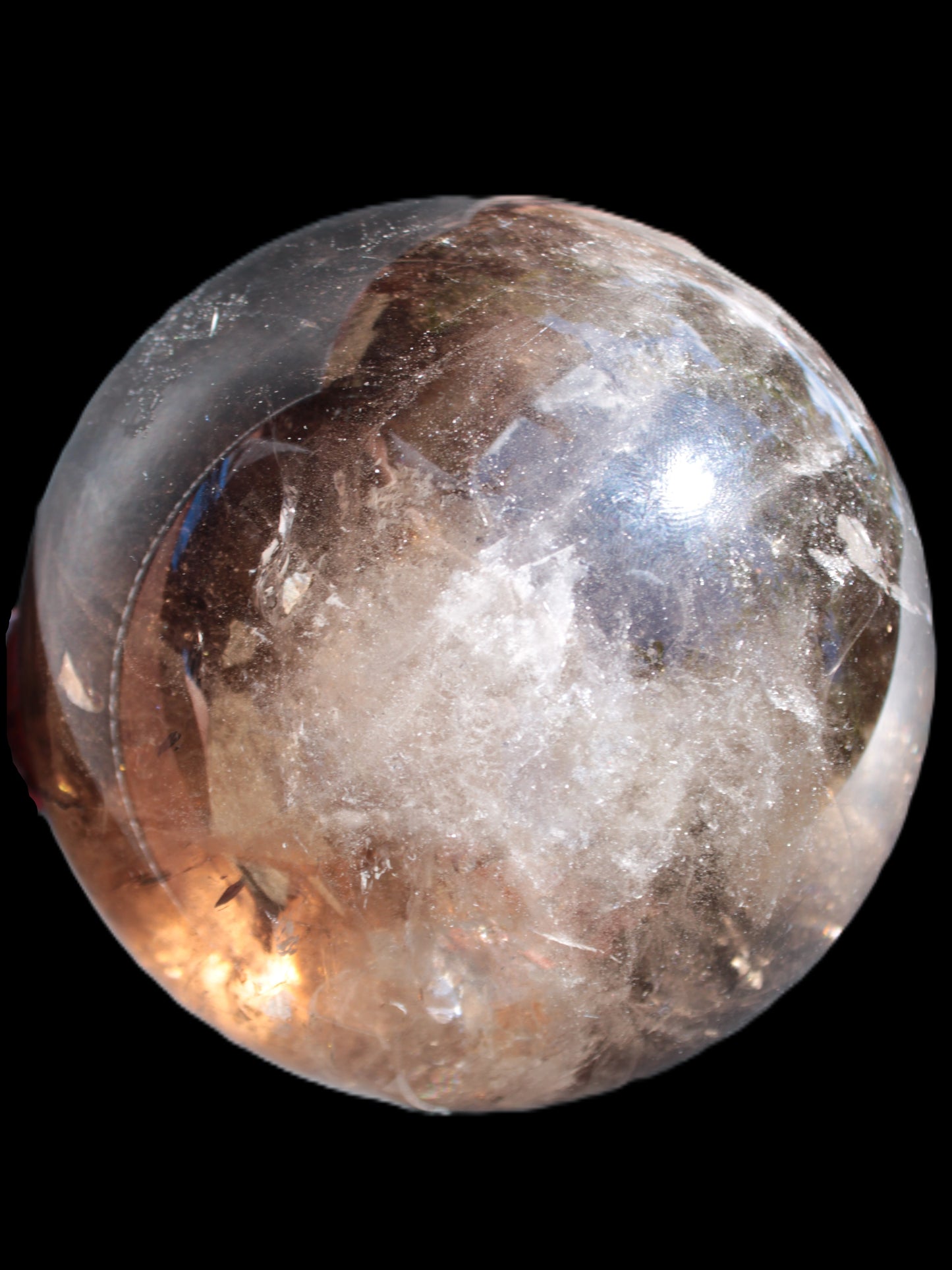 Awesome Black Smoky Quartz sphere 116mm 2180g Rocks and Things Store