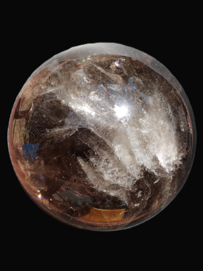 Awesome Black Smoky Quartz sphere 116mm 2180g Rocks and Things Store