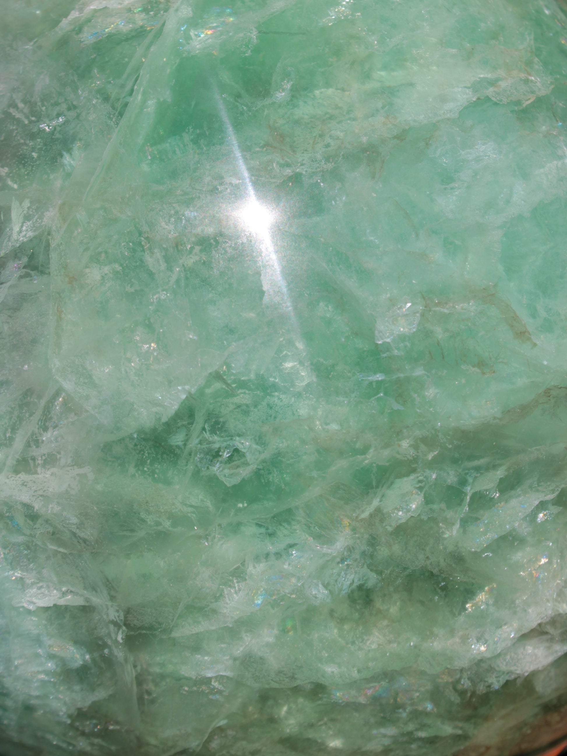 Gorgeous Green Fluorite sphere 192mm 12100g Rocks and Things Store