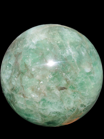 Gorgeous Green Fluorite sphere 192mm 12100g Rocks and Things Store