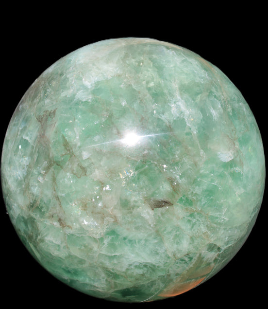 Gorgeous Green Fluorite sphere 192mm 12100g Rocks and Things Store