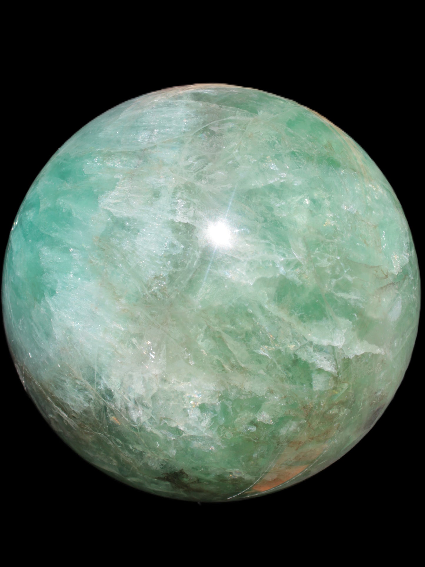 Gorgeous Green Fluorite sphere 192mm 12100g Rocks and Things Store