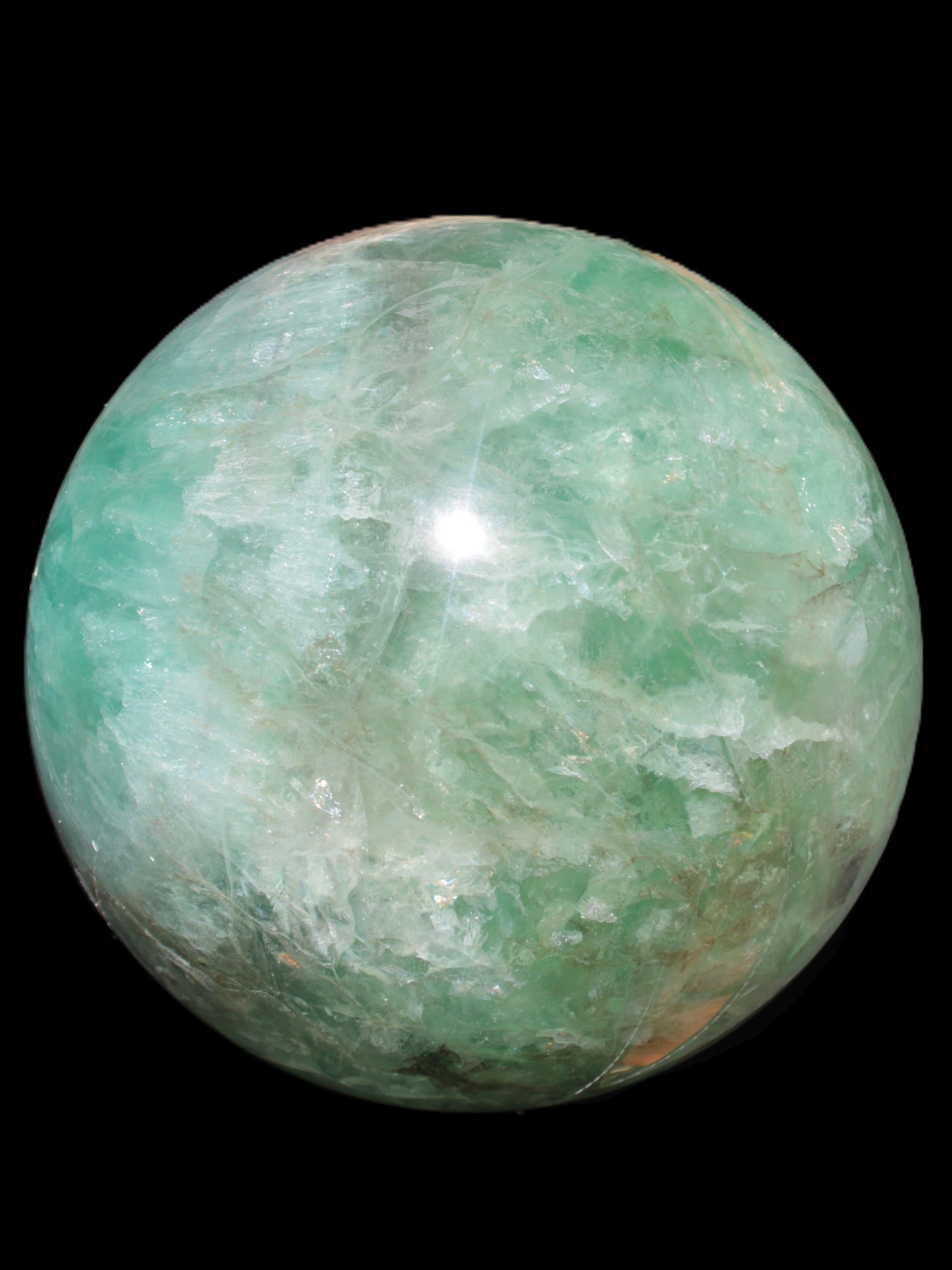 Gorgeous Green Fluorite sphere 192mm 12100g Rocks and Things Store