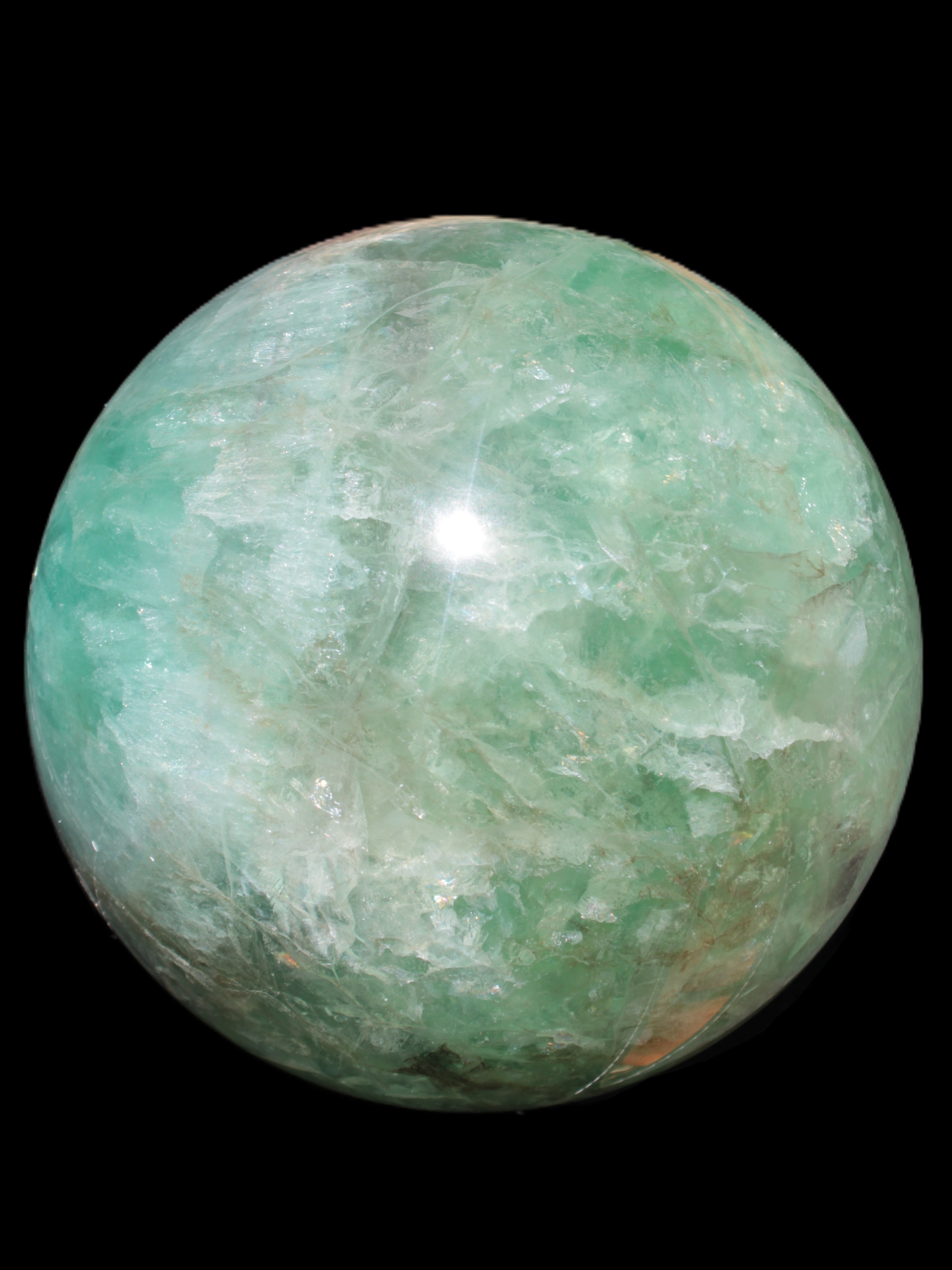 Gorgeous Green Fluorite sphere 192mm 12100g Rocks and Things Store
