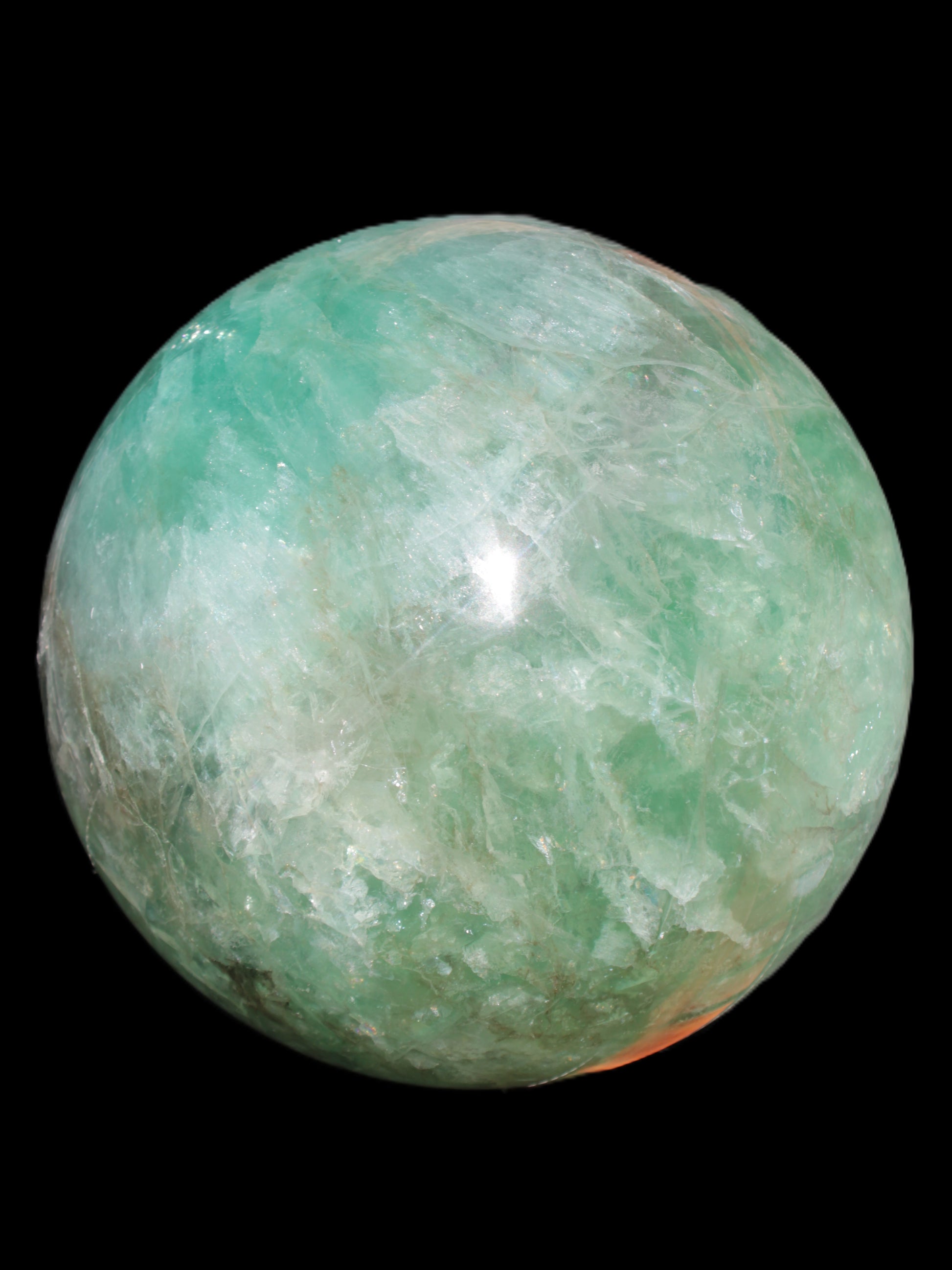 Gorgeous Green Fluorite sphere 192mm 12100g Rocks and Things Store