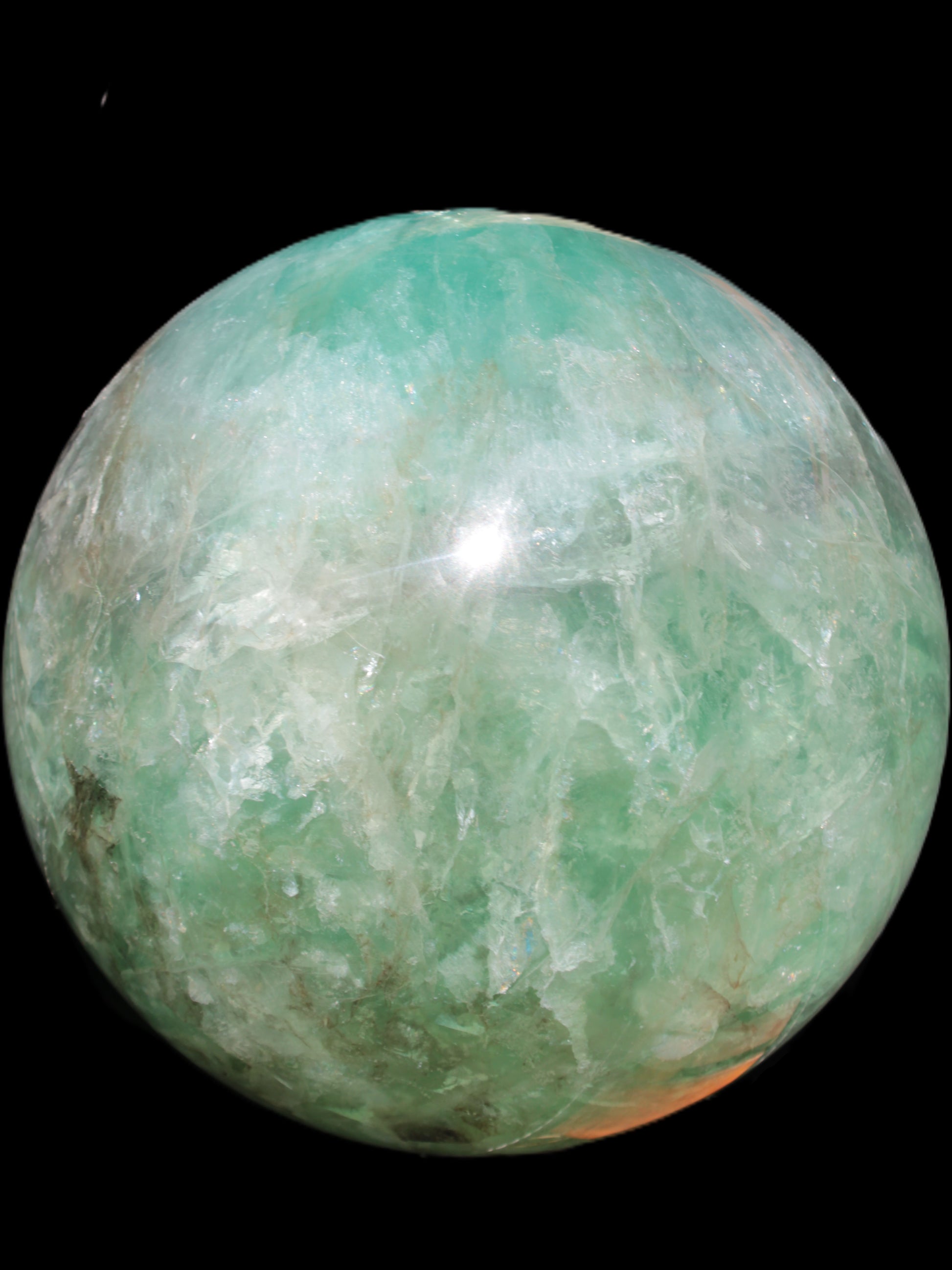 Gorgeous Green Fluorite sphere 192mm 12100g Rocks and Things Store