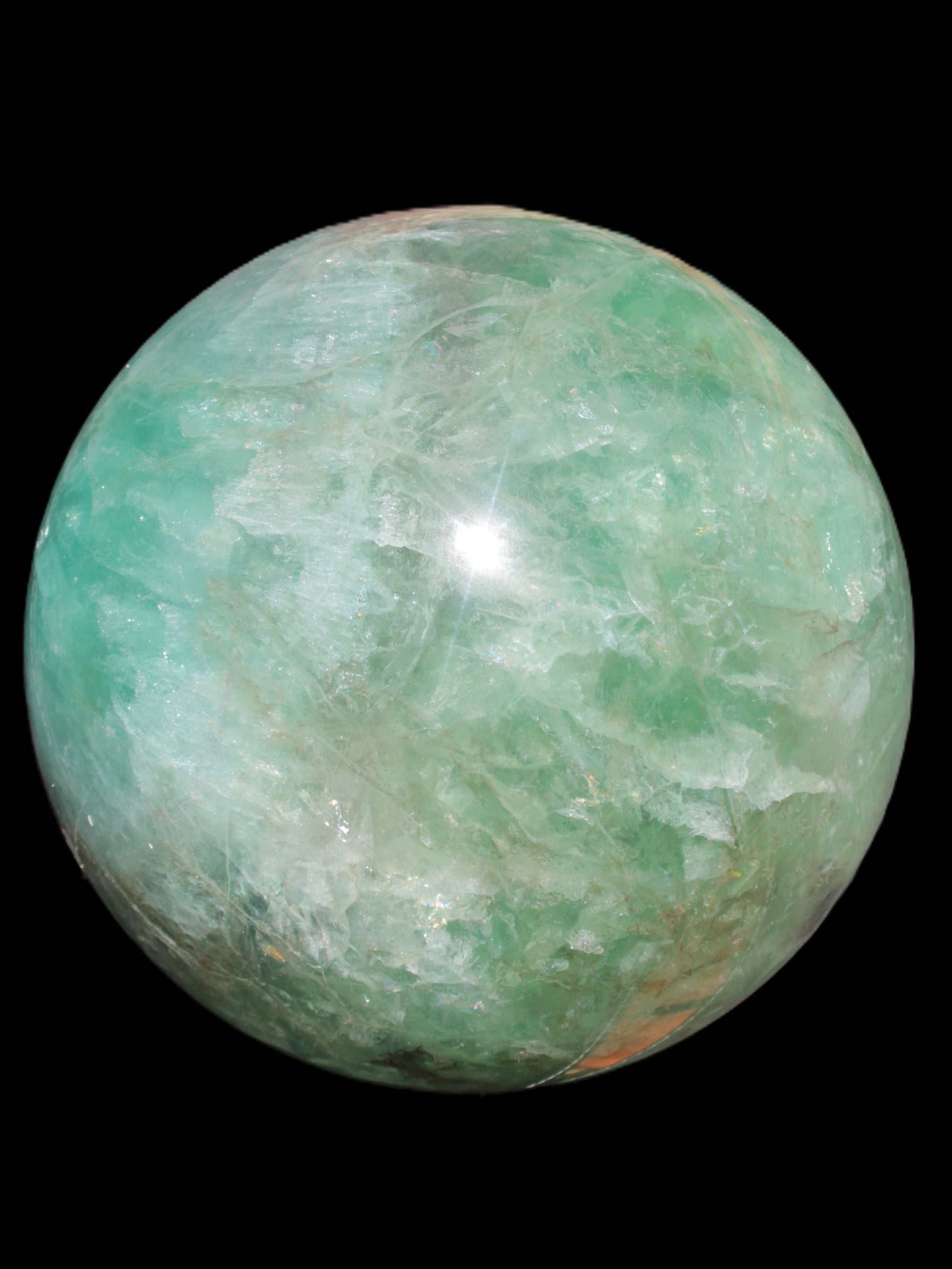 Gorgeous Green Fluorite sphere 192mm 12100g Rocks and Things Store