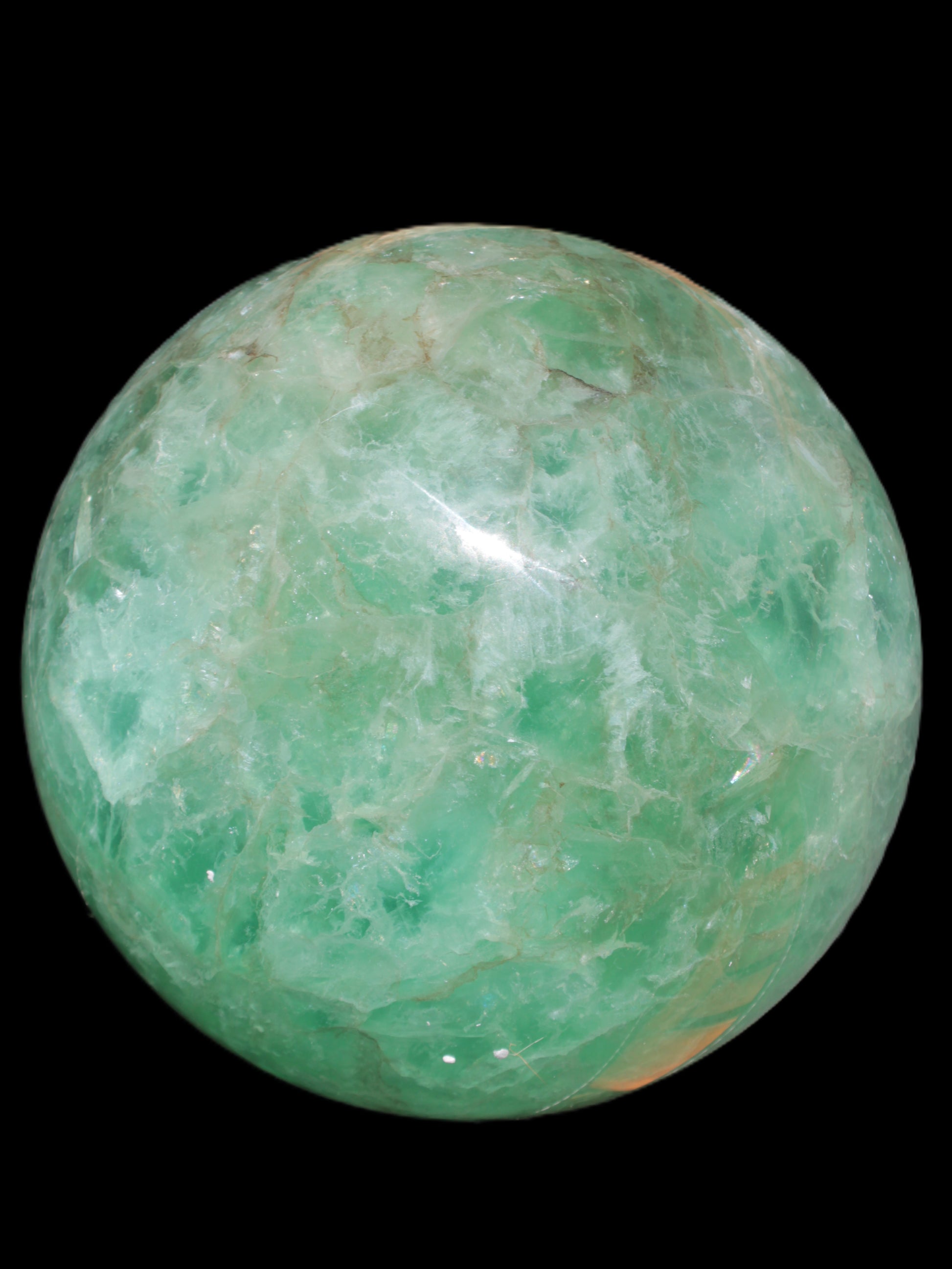 Gorgeous Green Fluorite sphere 192mm 12100g Rocks and Things Store