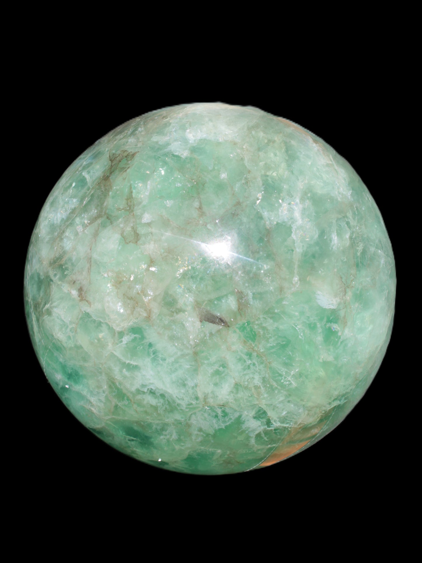 Gorgeous Green Fluorite sphere 192mm 12100g Rocks and Things Store