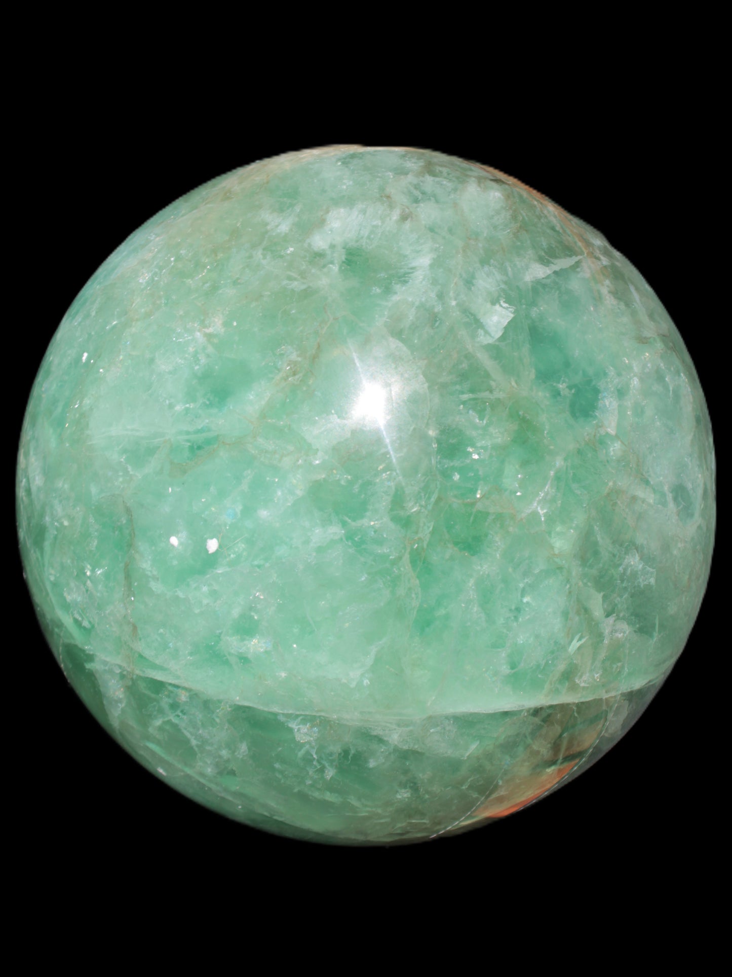 Gorgeous Green Fluorite sphere 192mm 12100g Rocks and Things Store