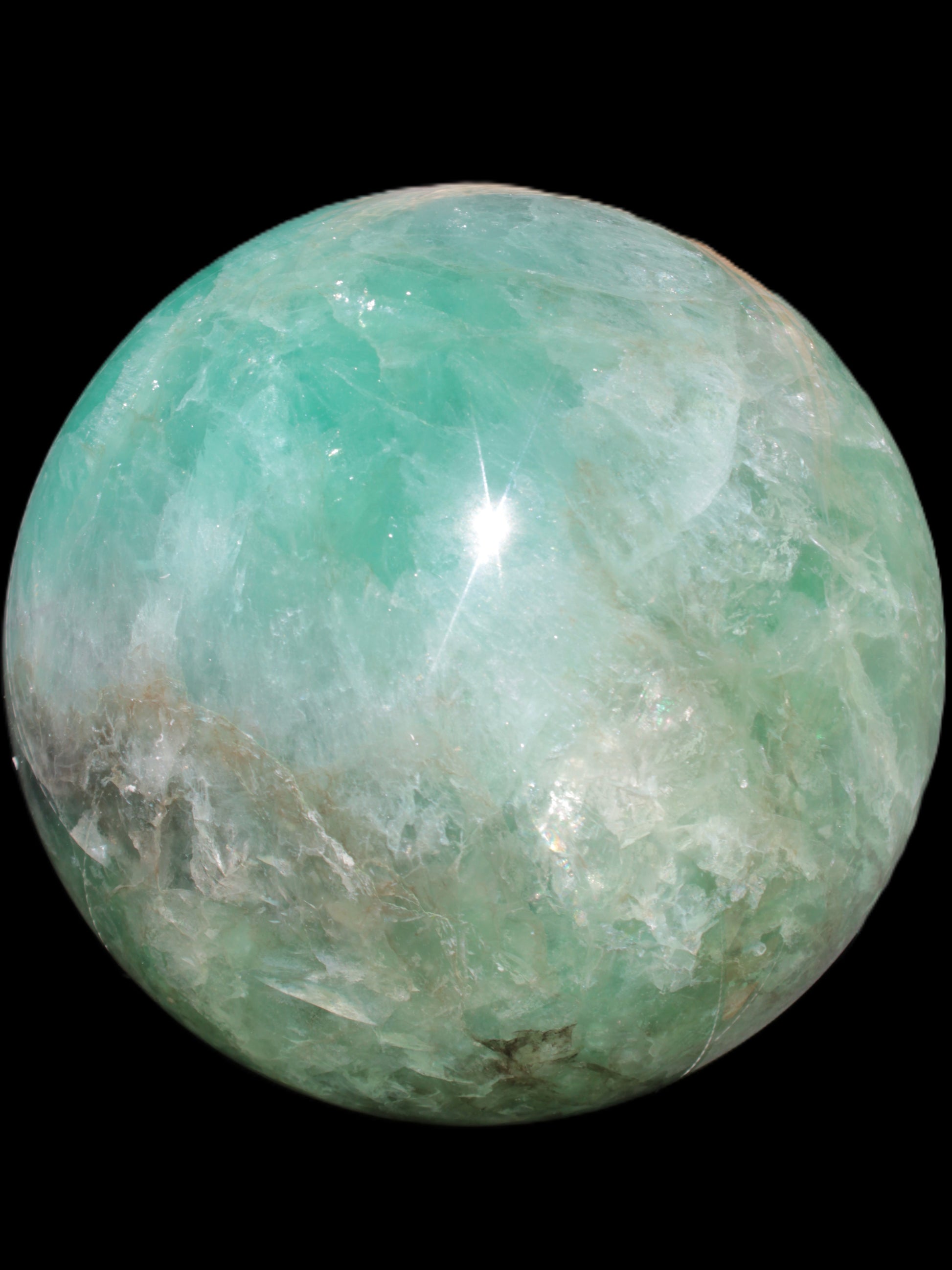 Gorgeous Green Fluorite sphere 192mm 12100g Rocks and Things Store