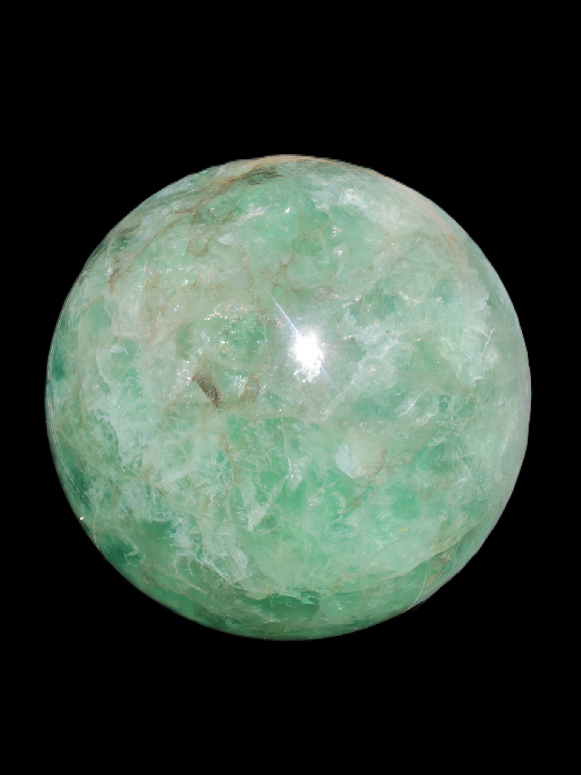 Gorgeous Green Fluorite sphere 192mm 12100g Rocks and Things Store