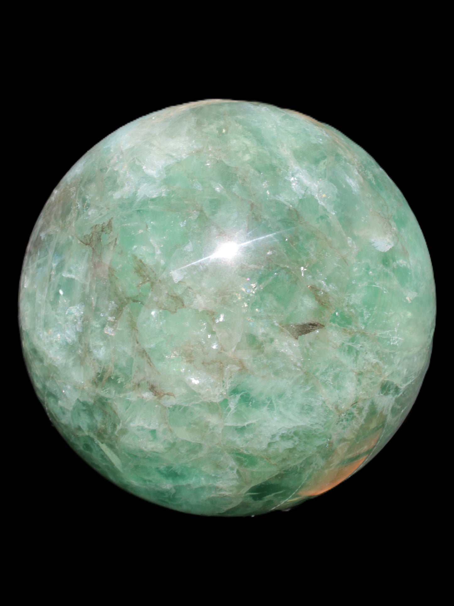 Gorgeous Green Fluorite sphere 192mm 12100g Rocks and Things Store