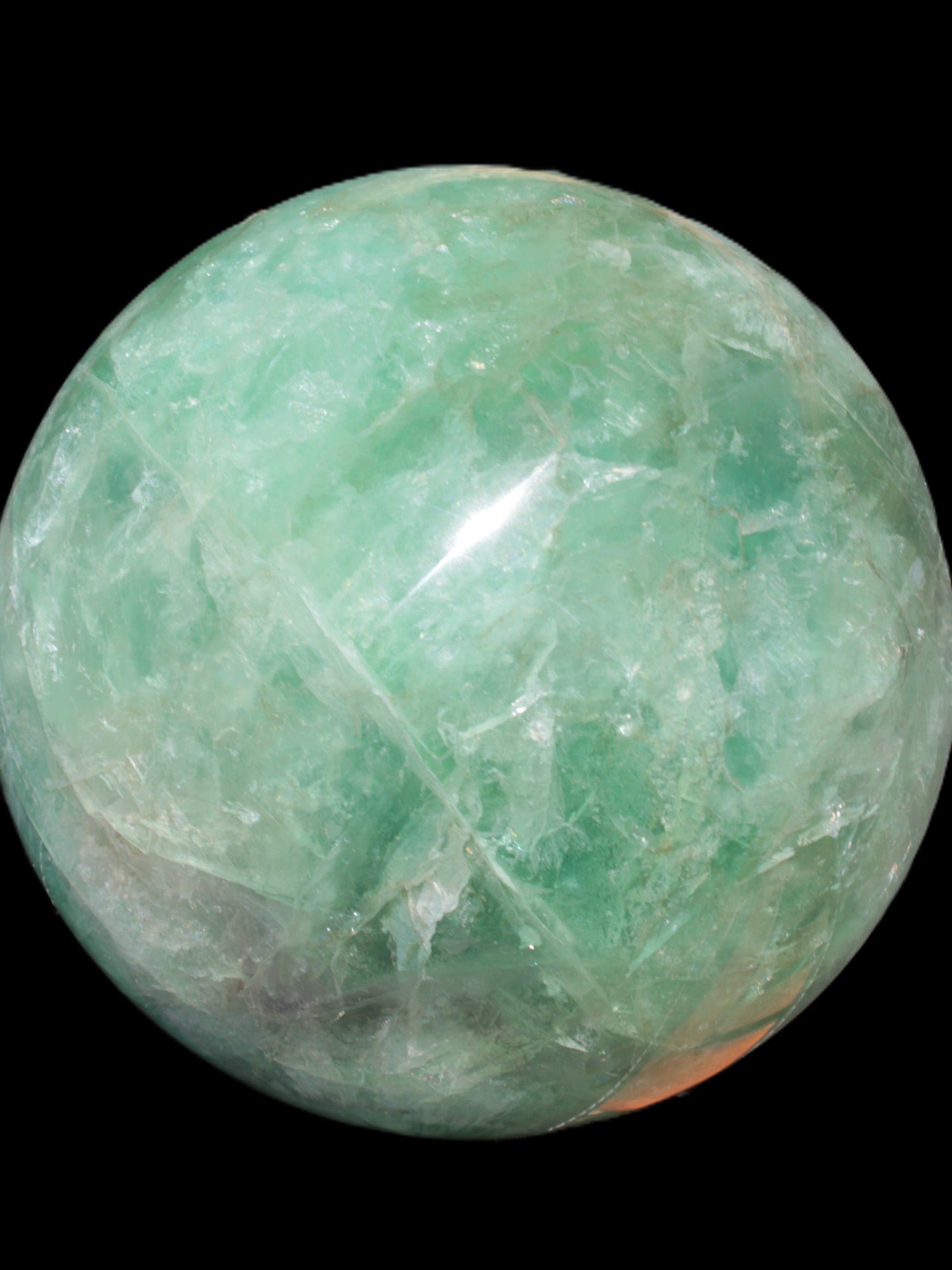 Gorgeous Green Fluorite sphere 192mm 12100g Rocks and Things Store