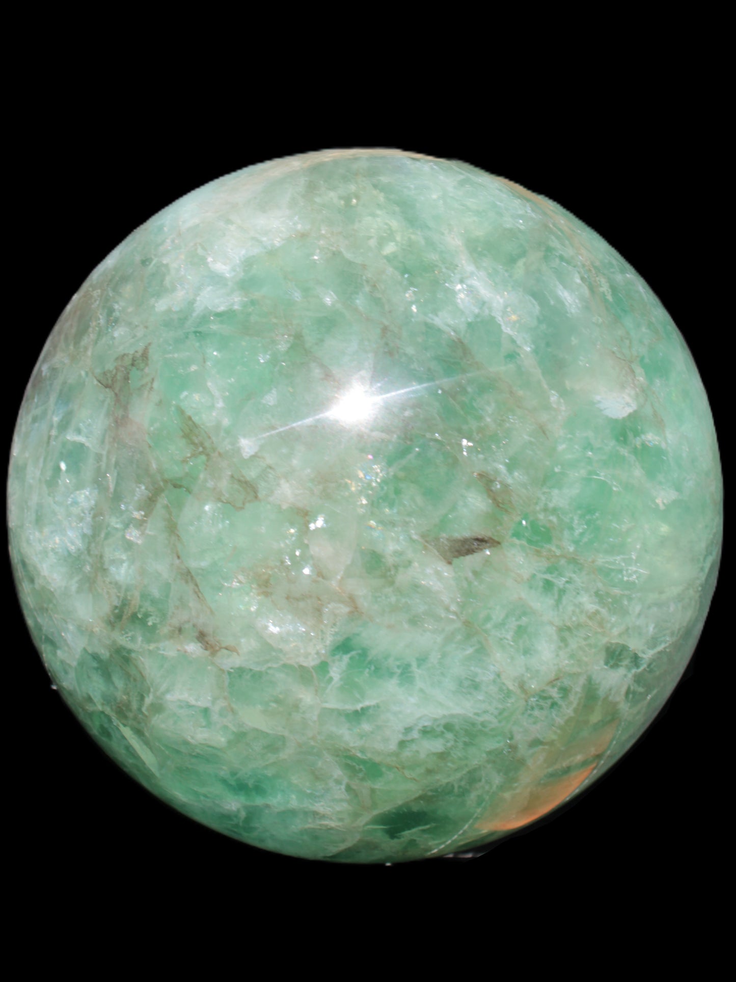 Gorgeous Green Fluorite sphere 192mm 12100g Rocks and Things Store