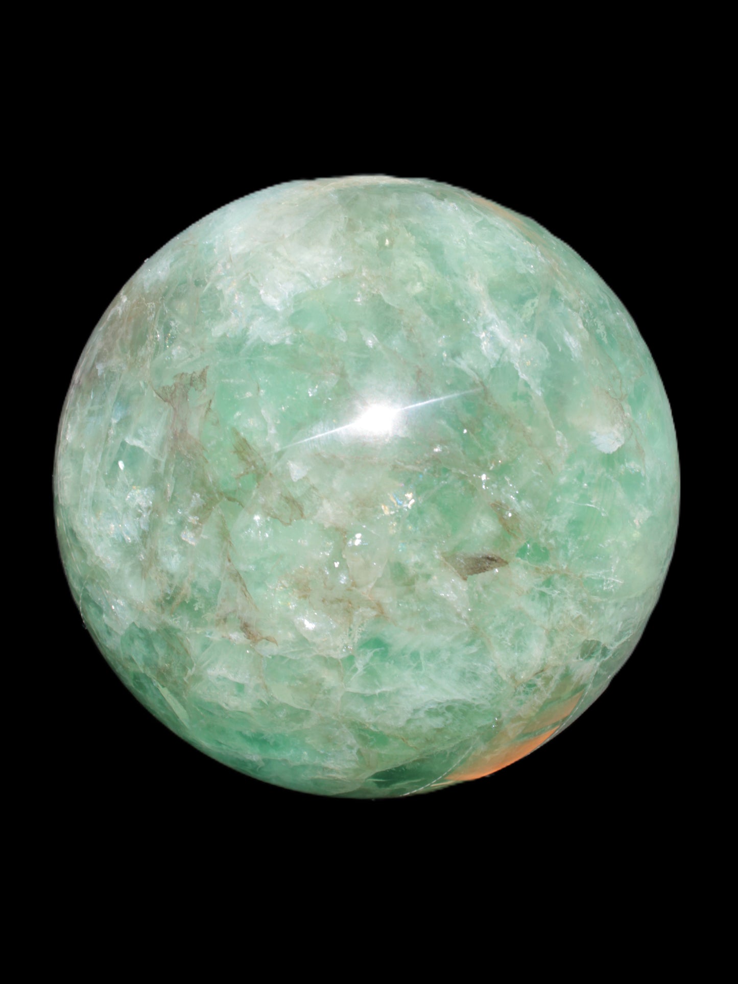 Gorgeous Green Fluorite sphere 192mm 12100g Rocks and Things Store