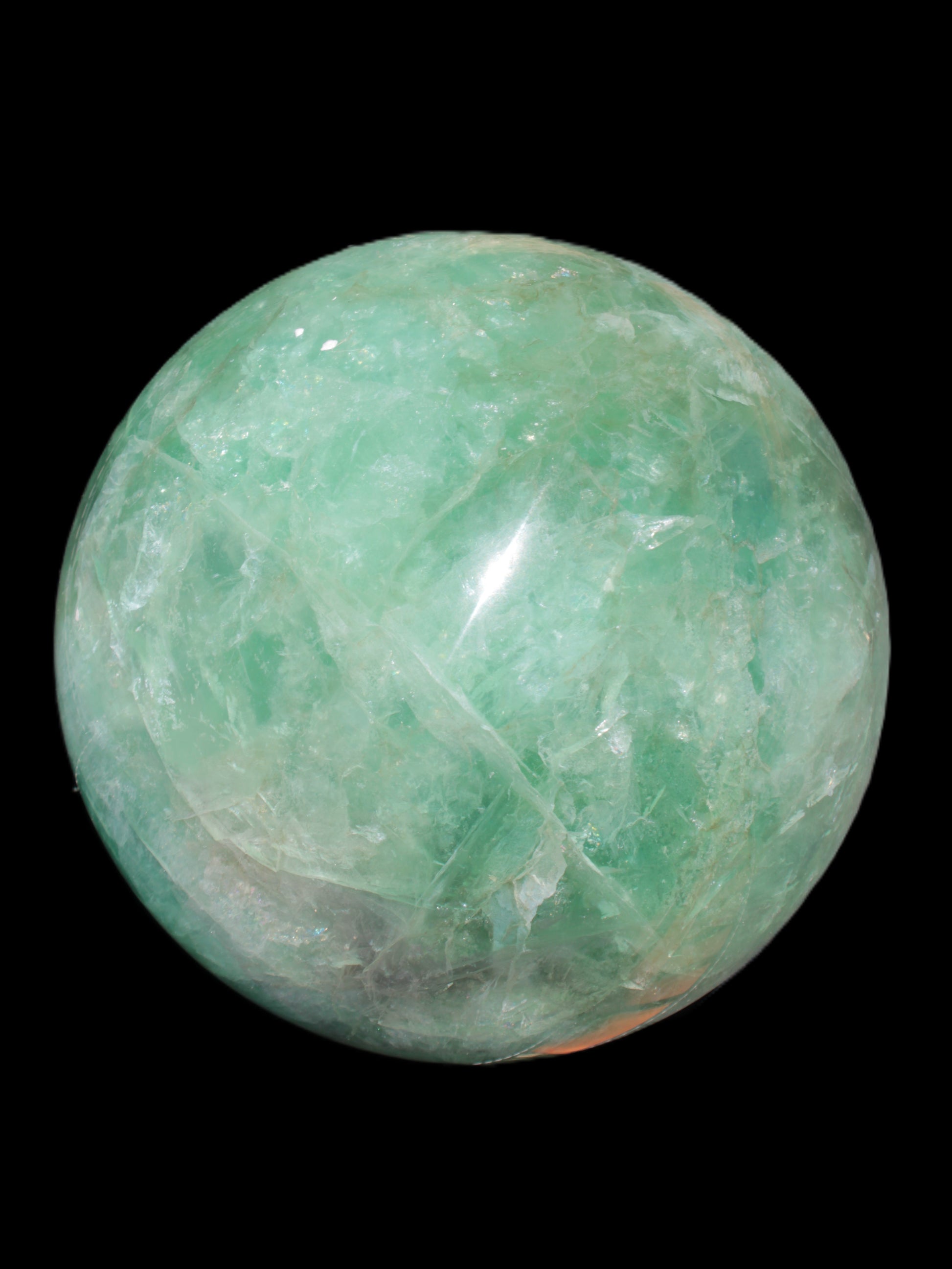 Gorgeous Green Fluorite sphere 192mm 12100g Rocks and Things Store