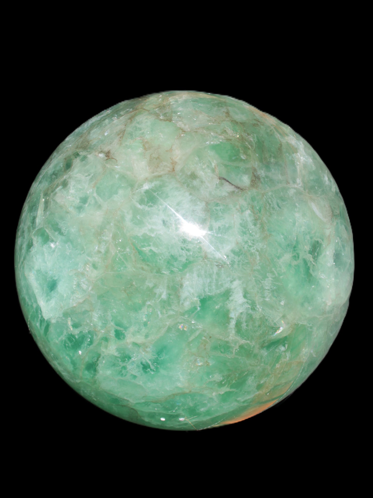 Gorgeous Green Fluorite sphere 192mm 12100g Rocks and Things Store