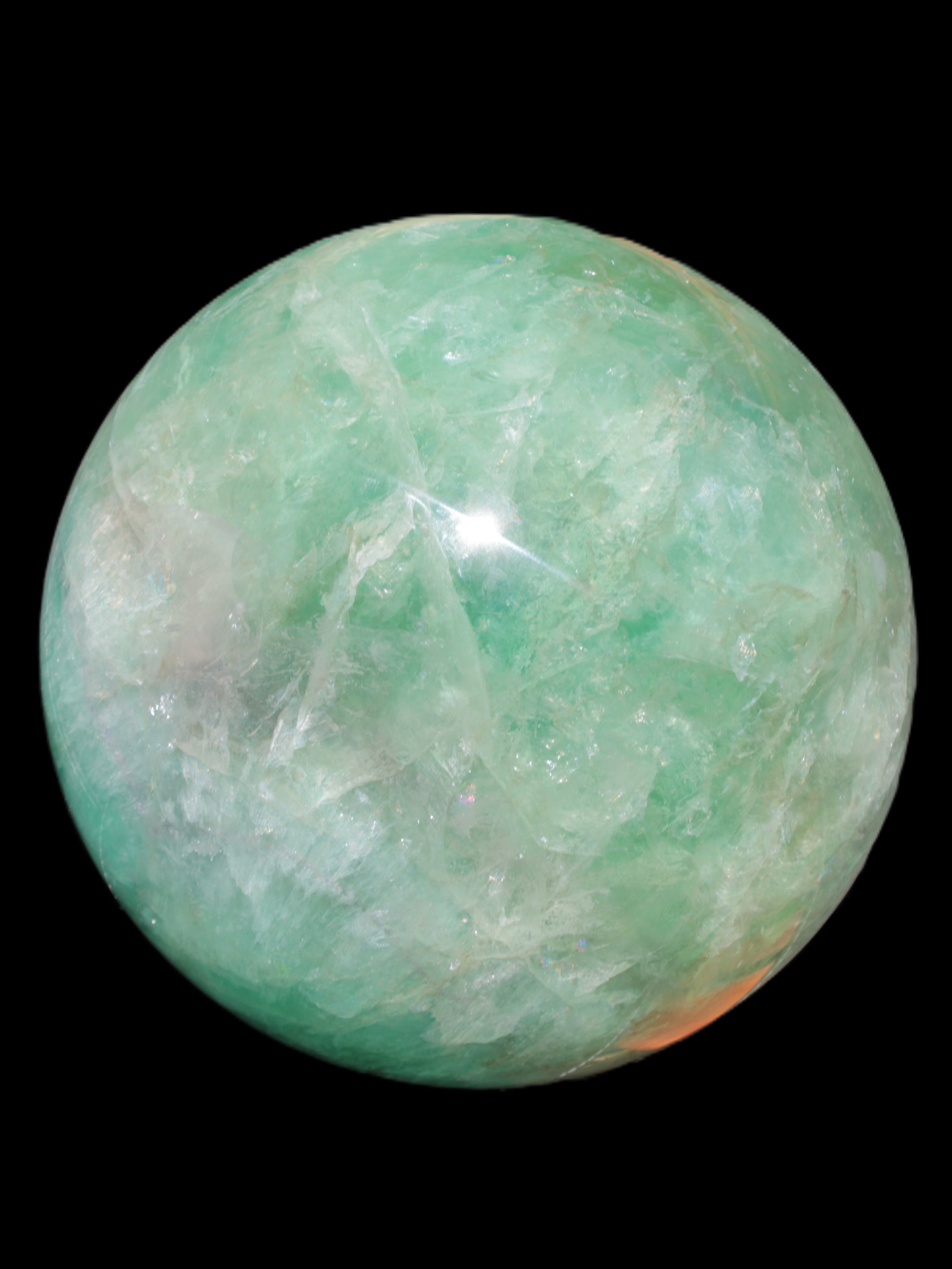 Gorgeous Green Fluorite sphere 192mm 12100g Rocks and Things Store