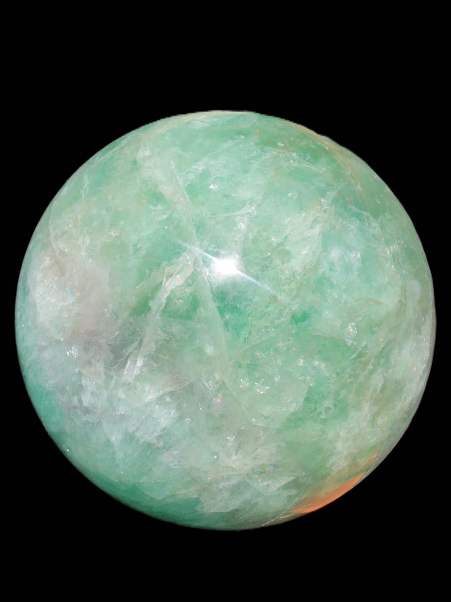 Gorgeous Green Fluorite sphere 192mm 12100g Rocks and Things Store