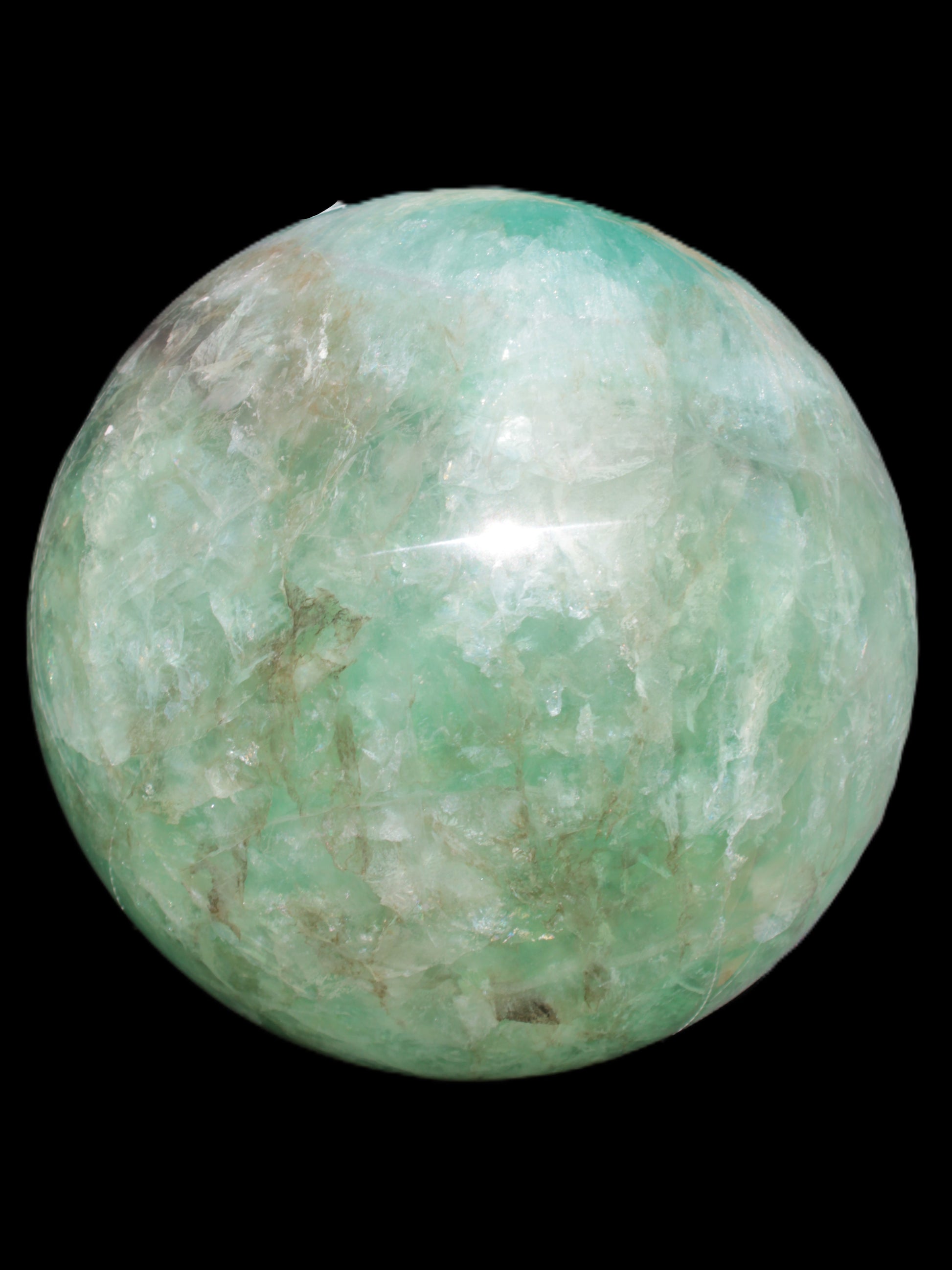 Gorgeous Green Fluorite sphere 192mm 12100g Rocks and Things Store