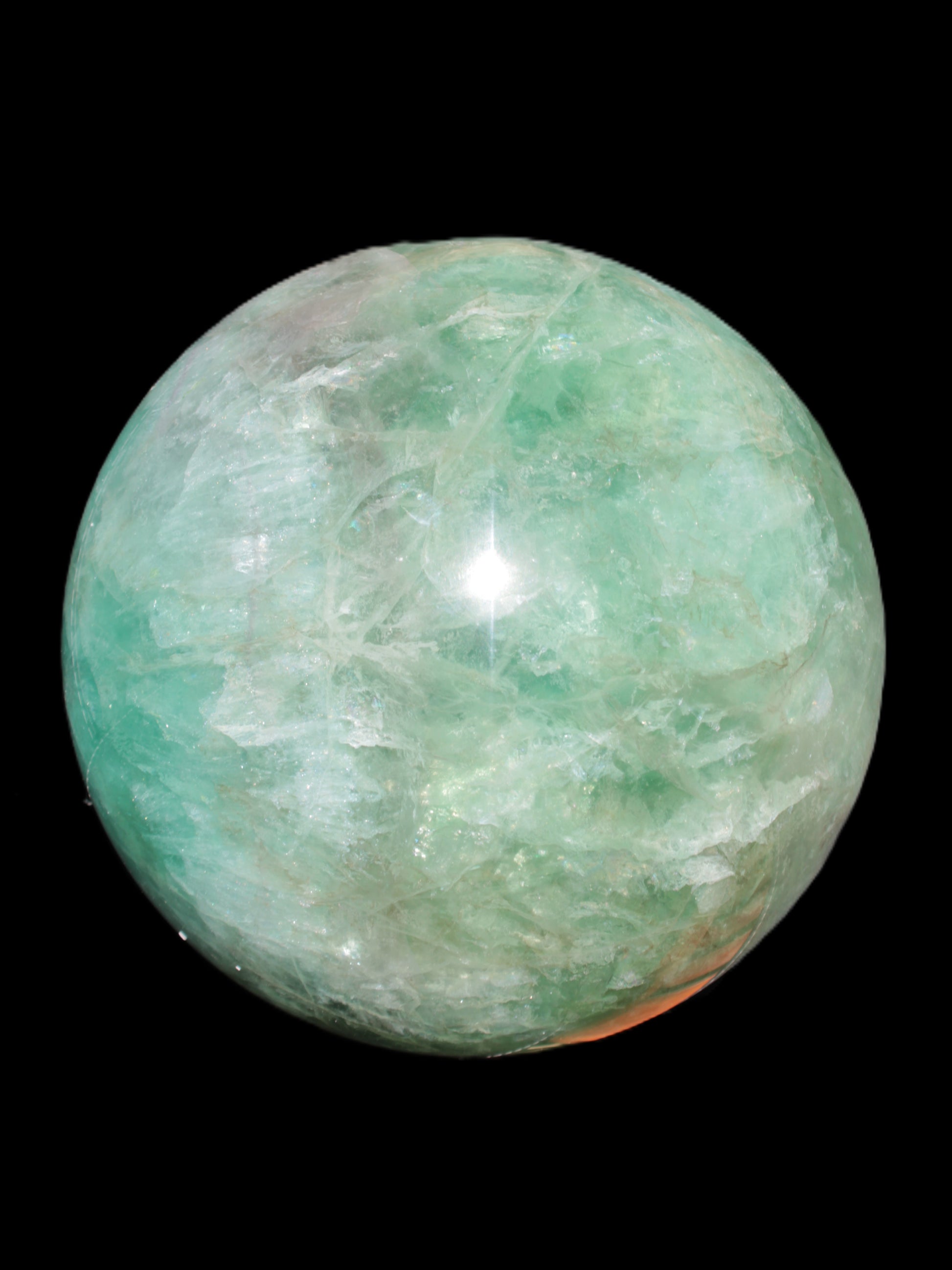 Gorgeous Green Fluorite sphere 192mm 12100g Rocks and Things Store