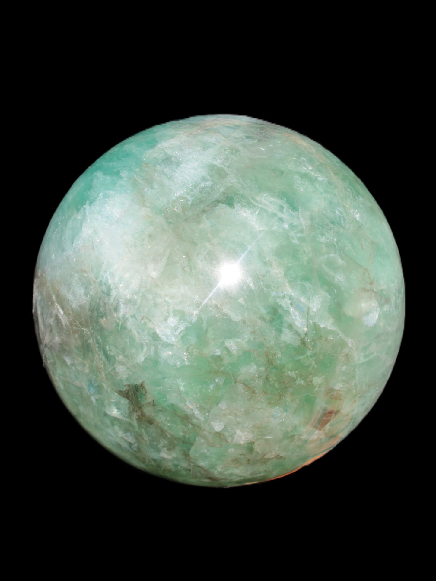 Gorgeous Green Fluorite sphere 192mm 12100g Rocks and Things Store