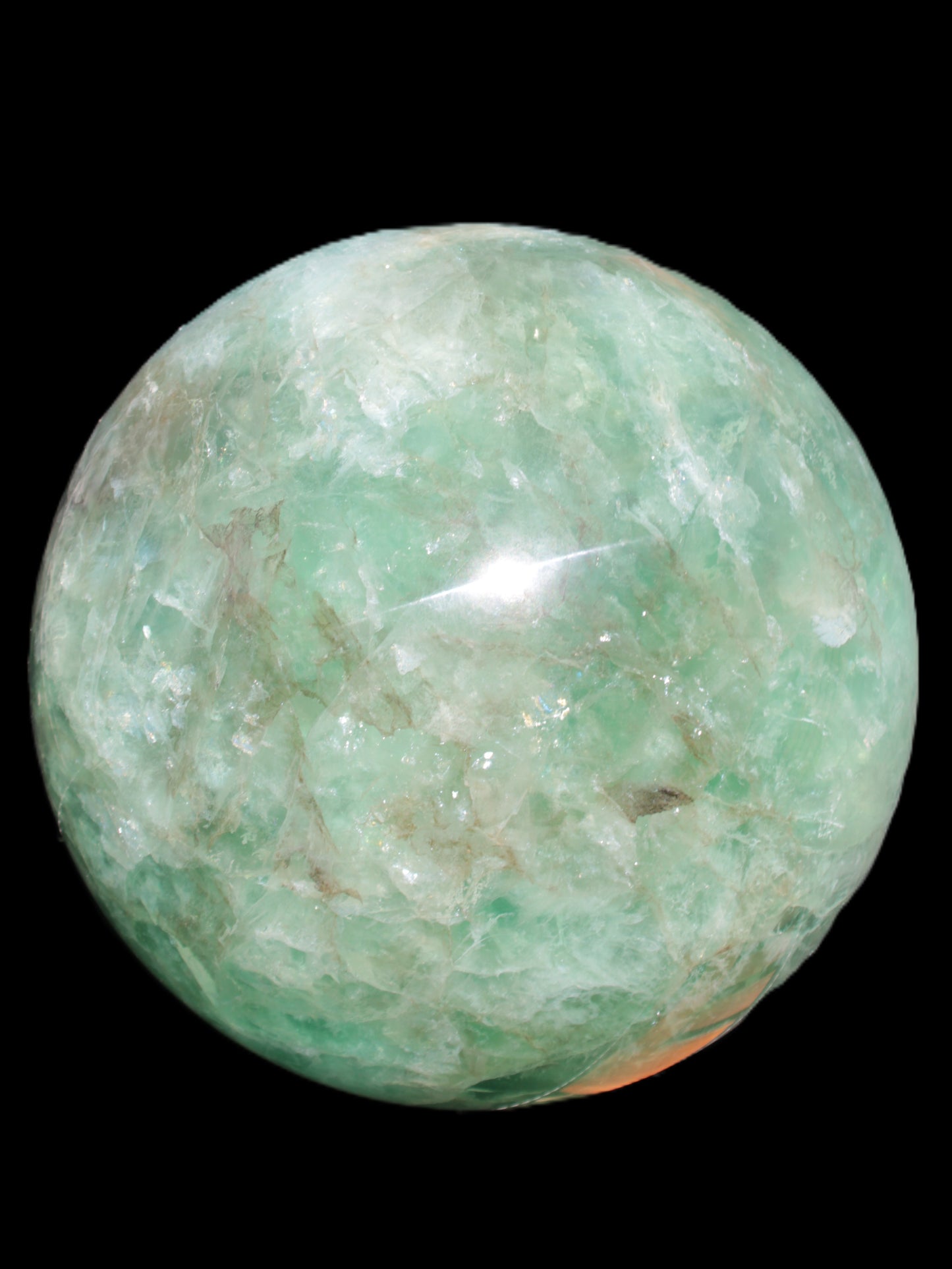 Gorgeous Green Fluorite sphere 192mm 12100g Rocks and Things Store