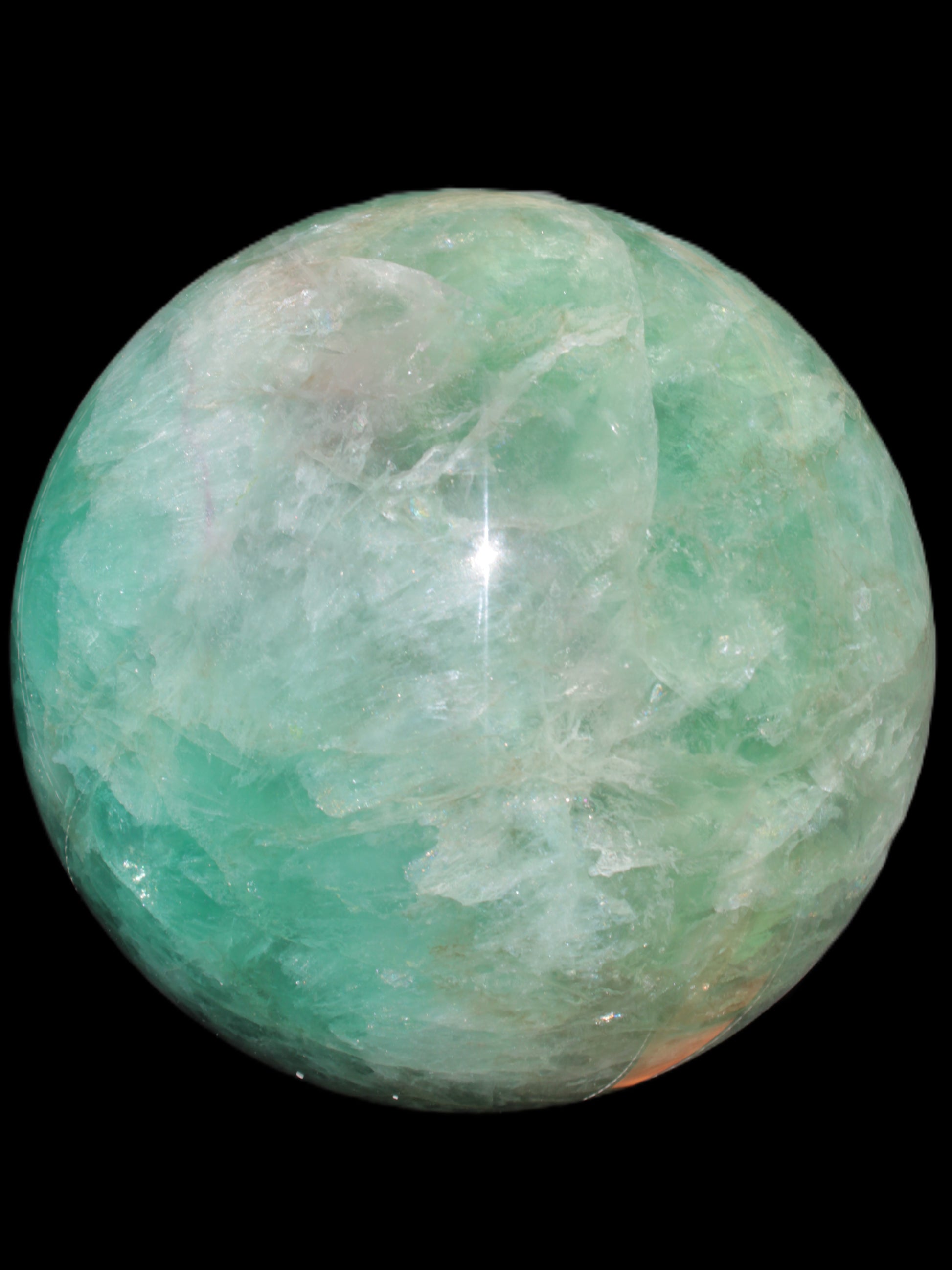 Gorgeous Green Fluorite sphere 192mm 12100g Rocks and Things Store