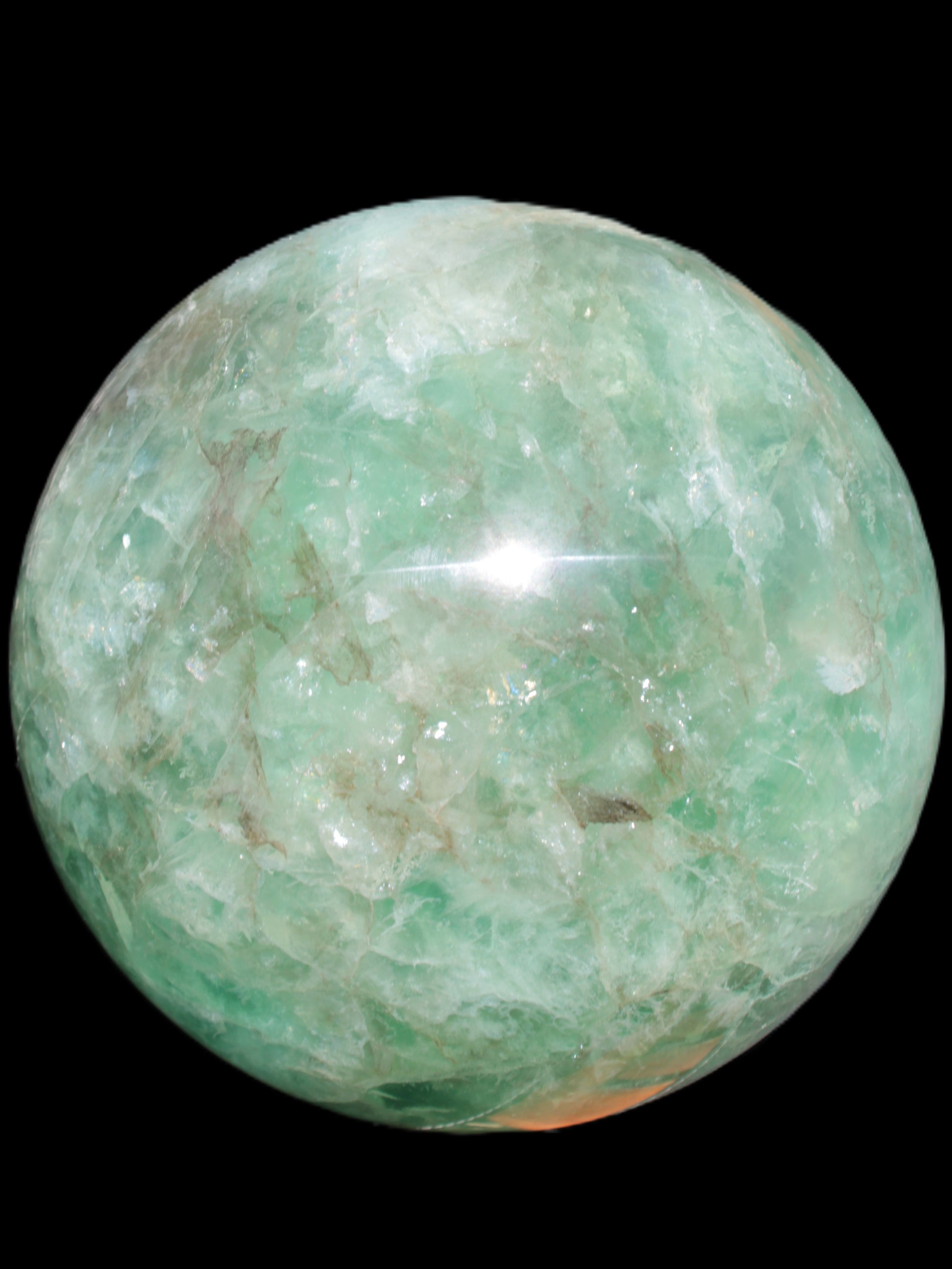 Gorgeous Green Fluorite sphere 192mm 12100g Rocks and Things Store