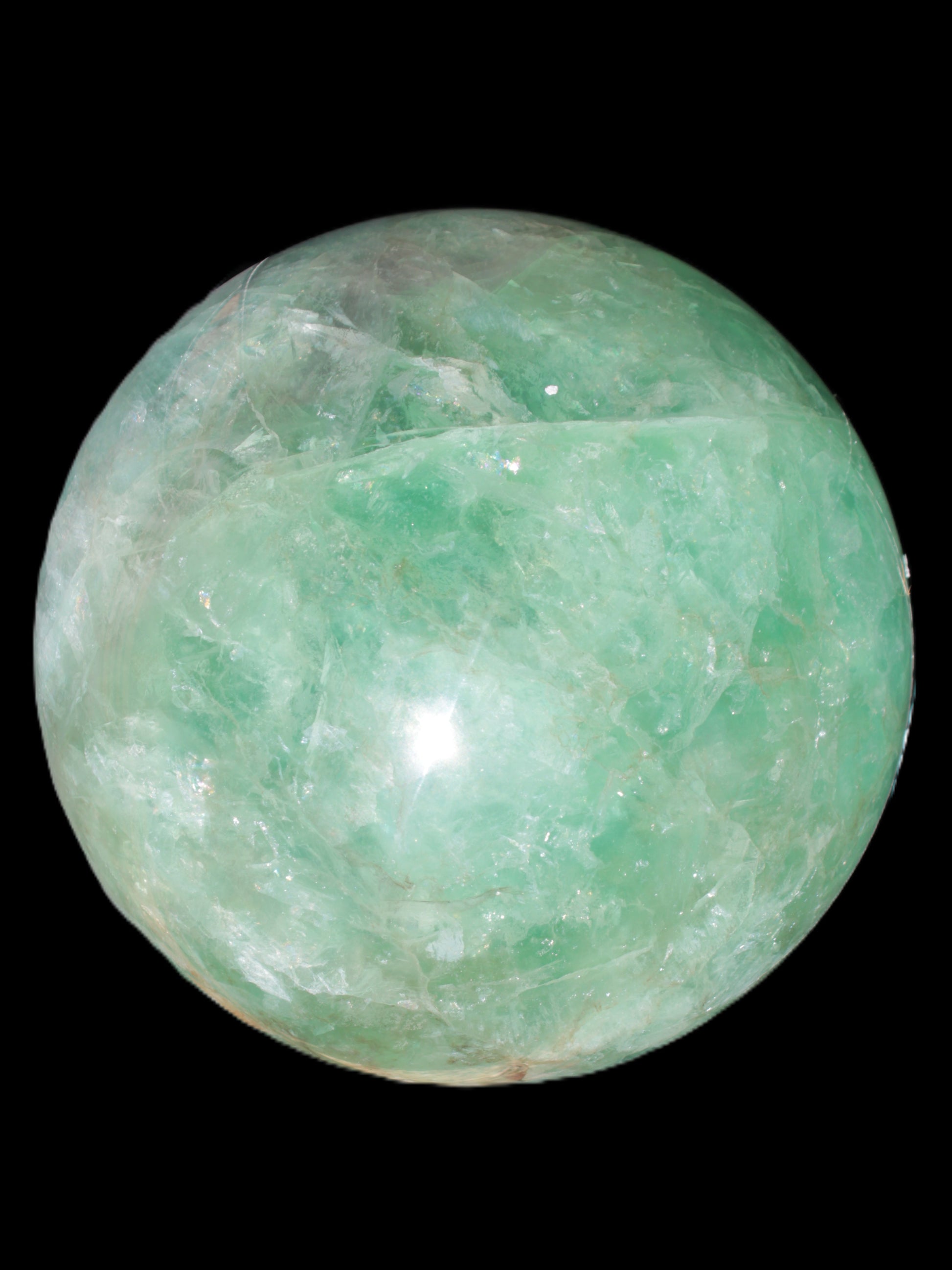 Gorgeous Green Fluorite sphere 192mm 12100g Rocks and Things Store