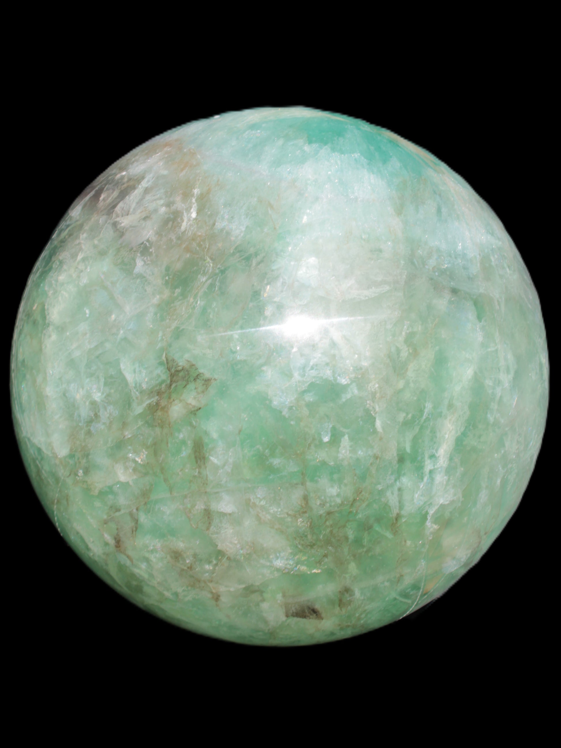 Gorgeous Green Fluorite sphere 192mm 12100g Rocks and Things Store