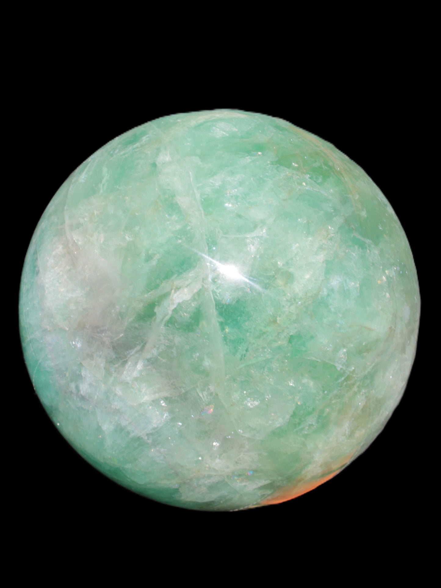 Gorgeous Green Fluorite sphere 192mm 12100g Rocks and Things Store