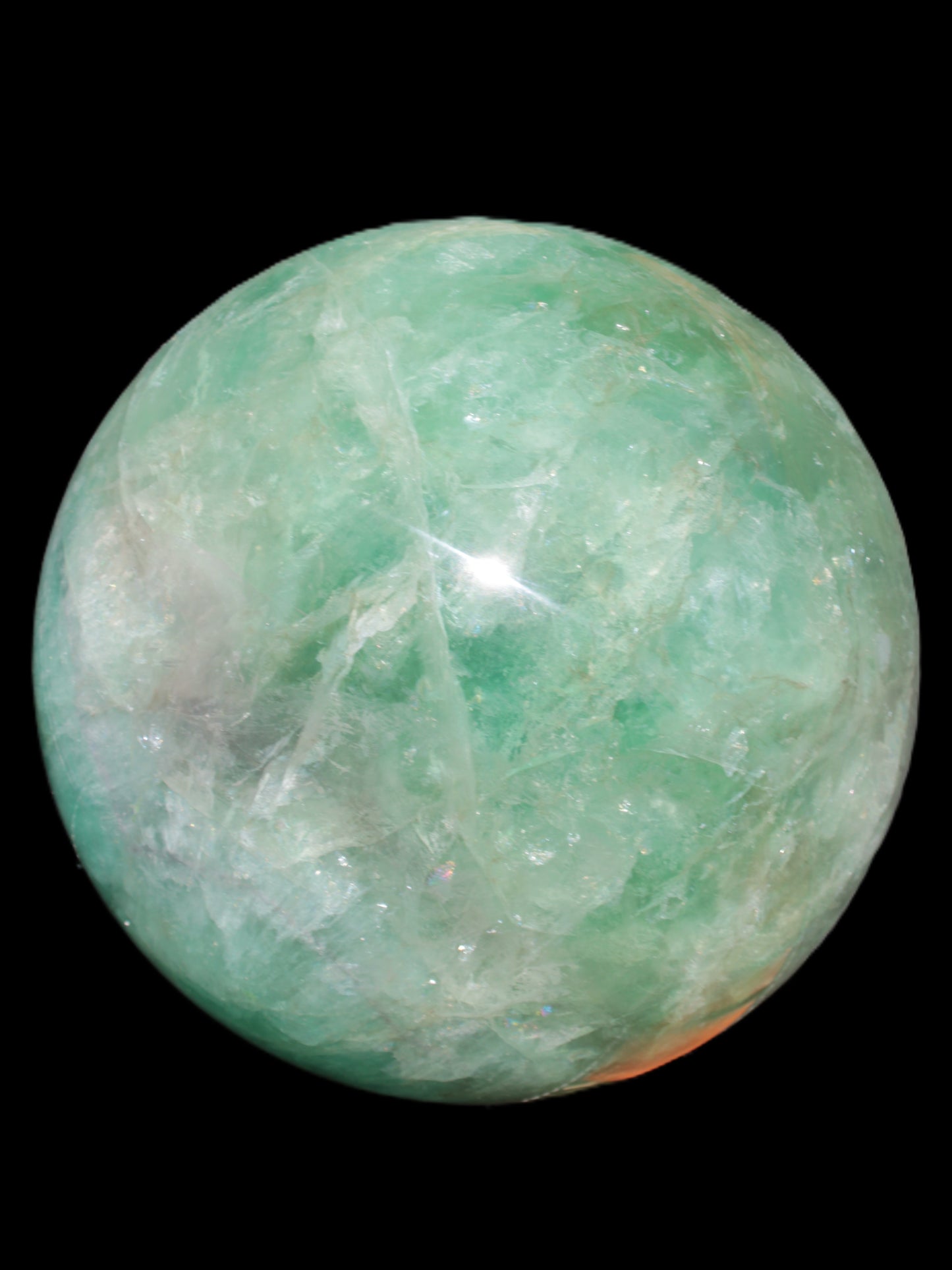 Gorgeous Green Fluorite sphere 192mm 12100g Rocks and Things Store