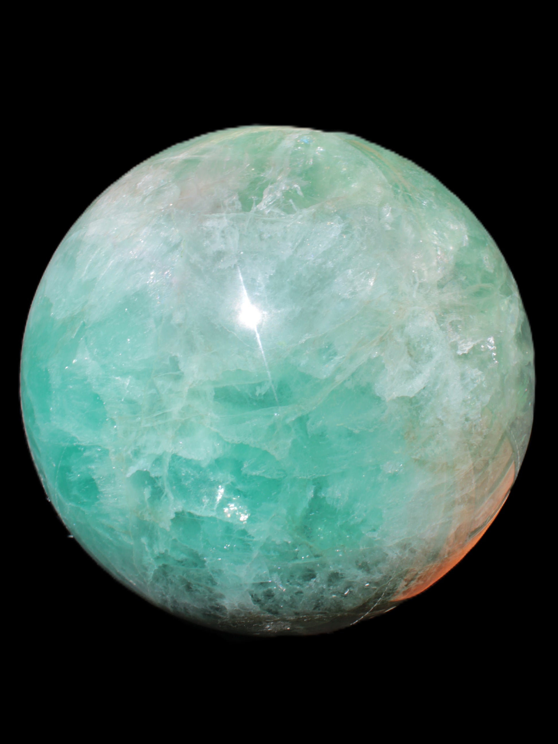 Gorgeous Green Fluorite sphere 192mm 12100g Rocks and Things Store